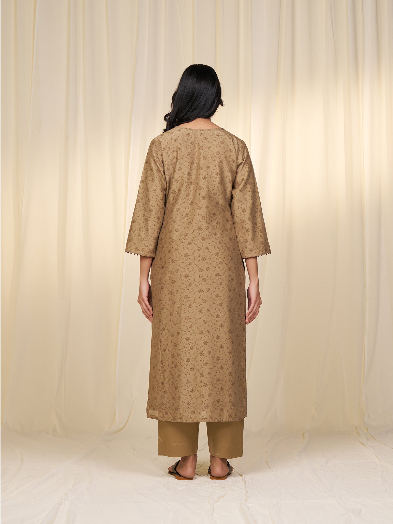 Cocoa Roots Chanderi Kurta