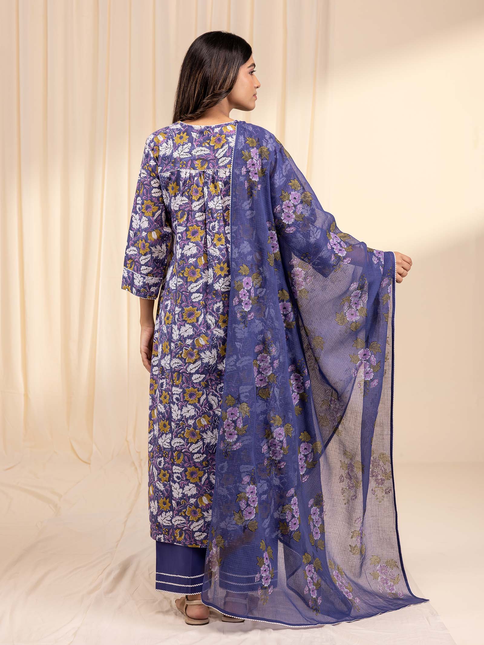 Colour Purple Kota Dupatta
