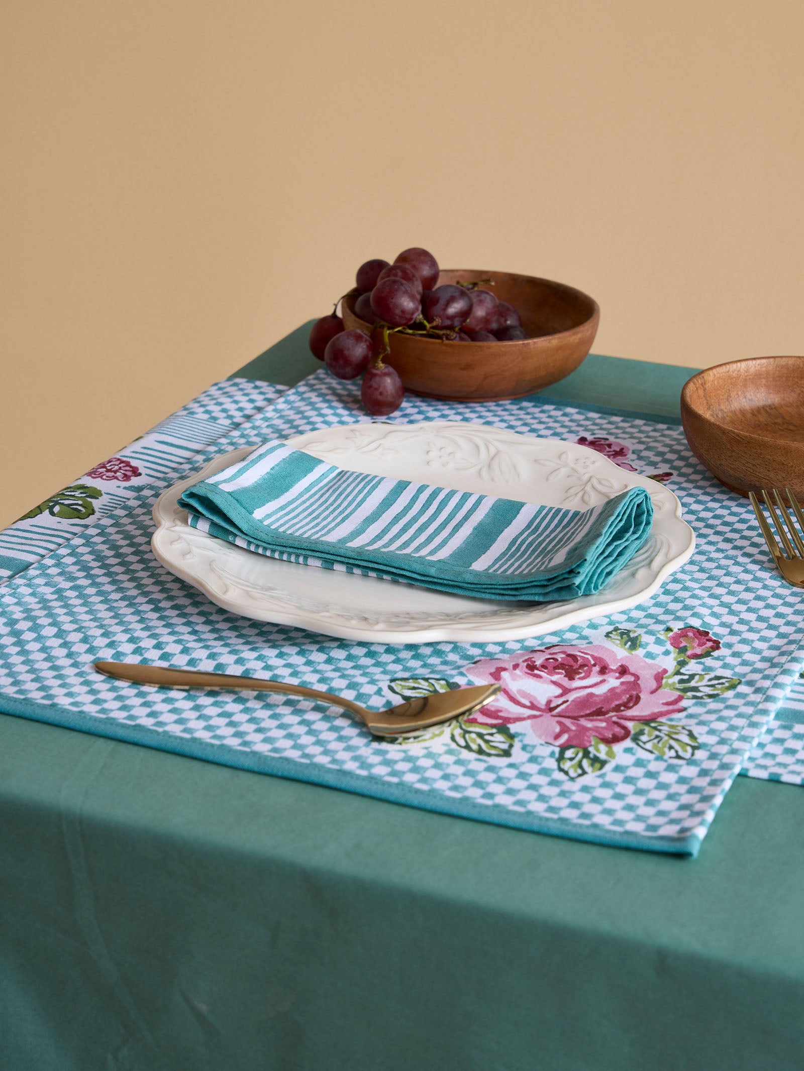 Cottage Rose Table Mat