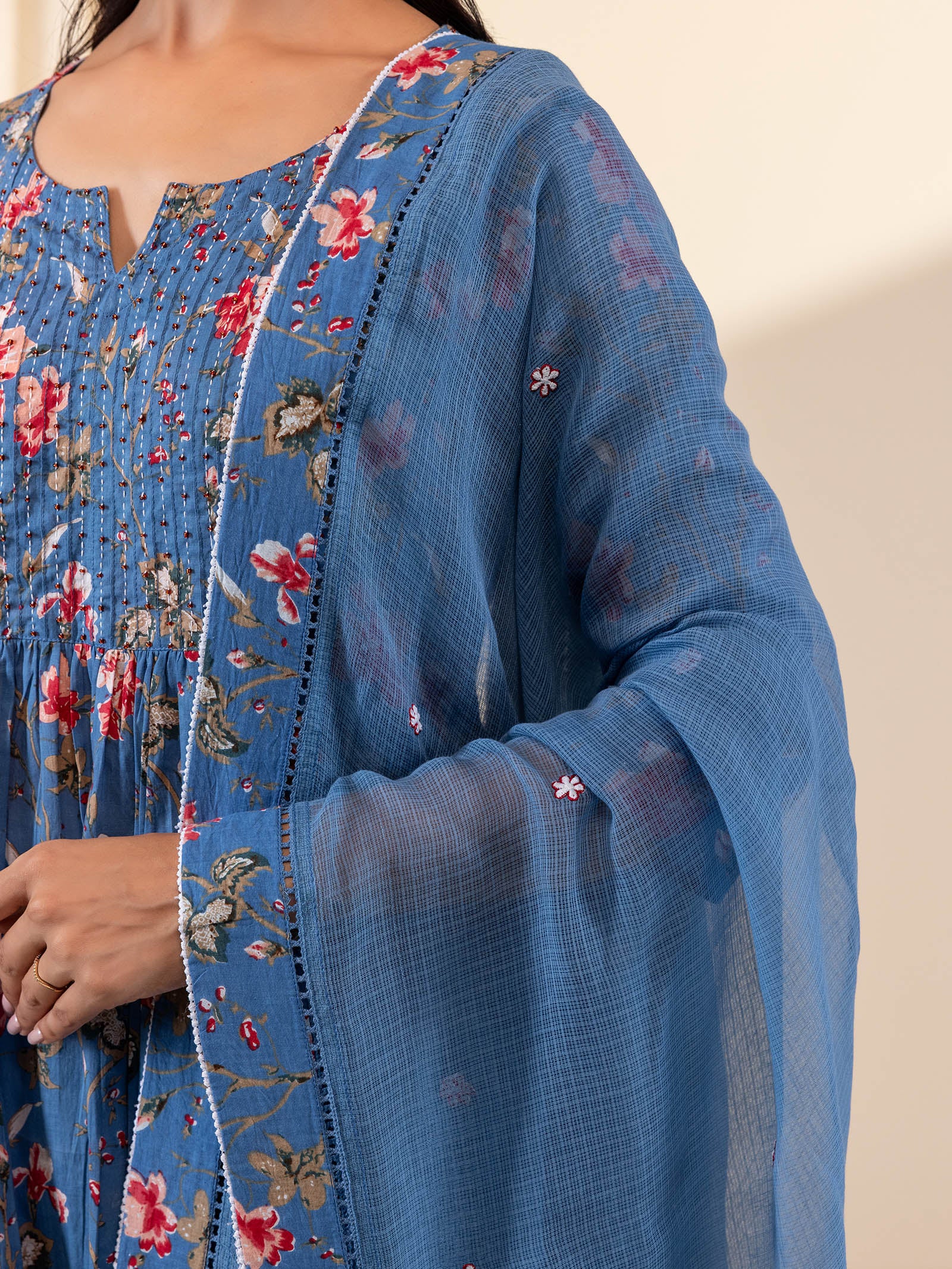 Cherry Splash Kota Dupatta