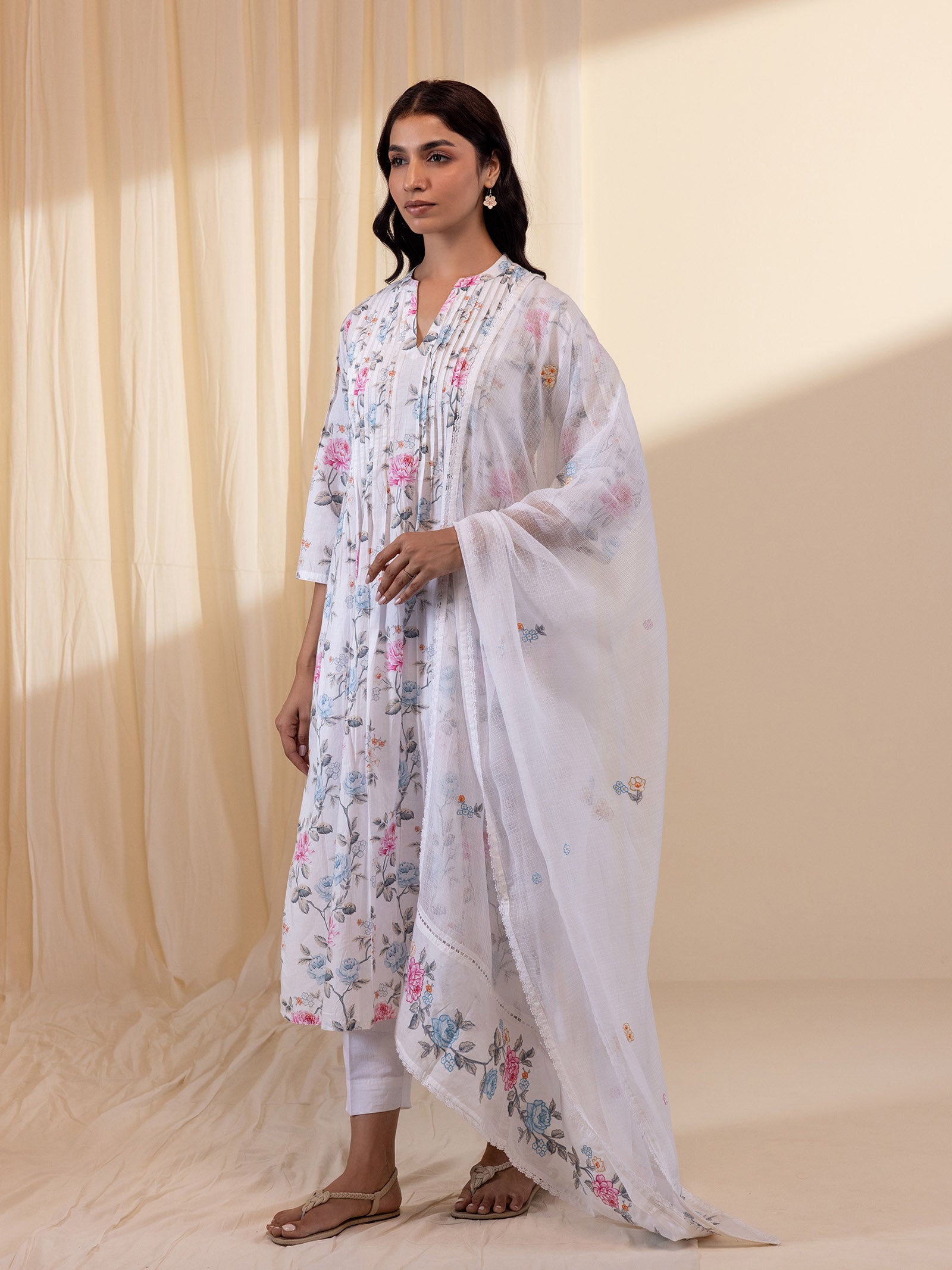 Rose Wine Kota Dupatta