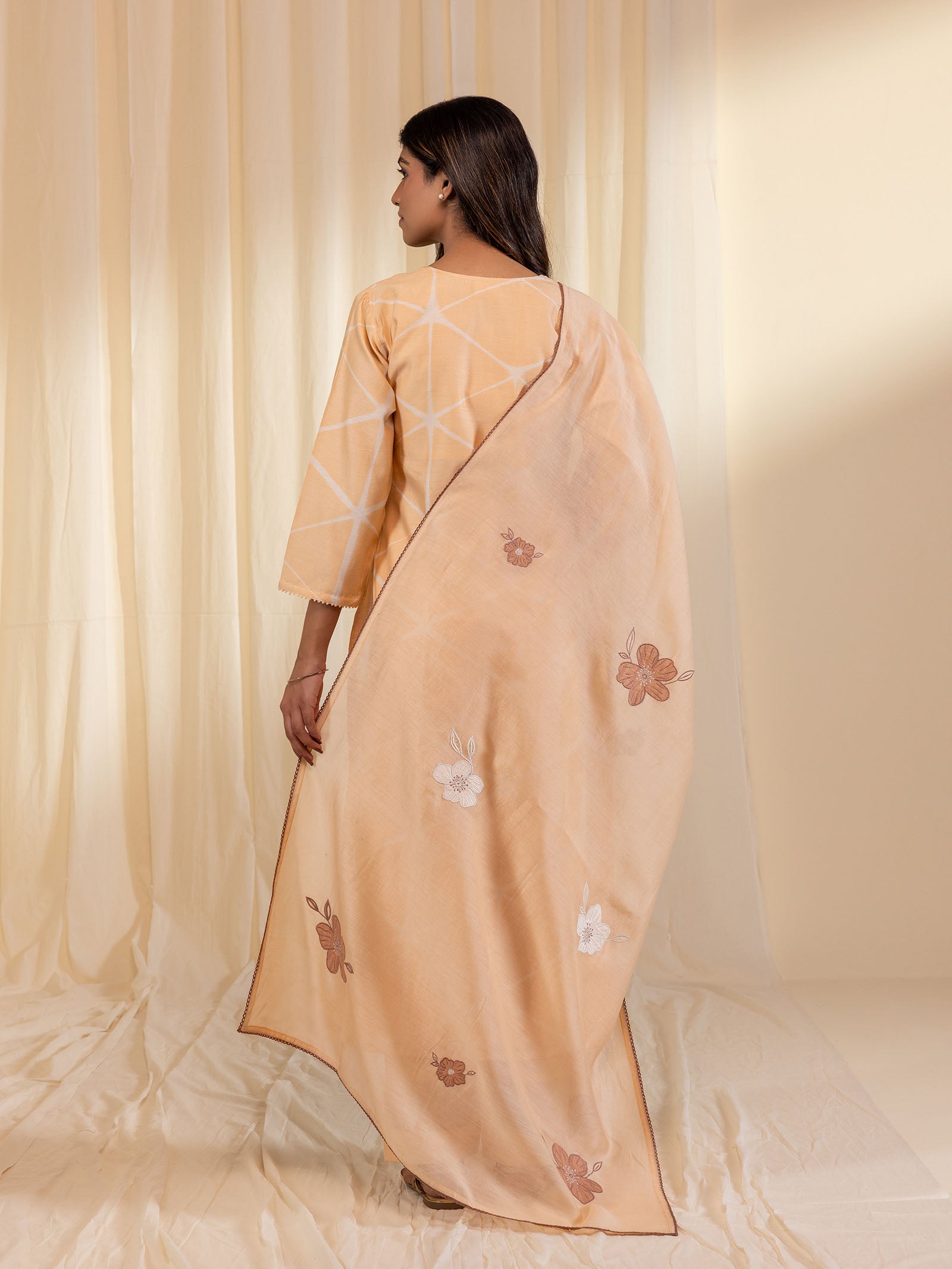 Skin Tones Porcelain Chanderi Dupatta