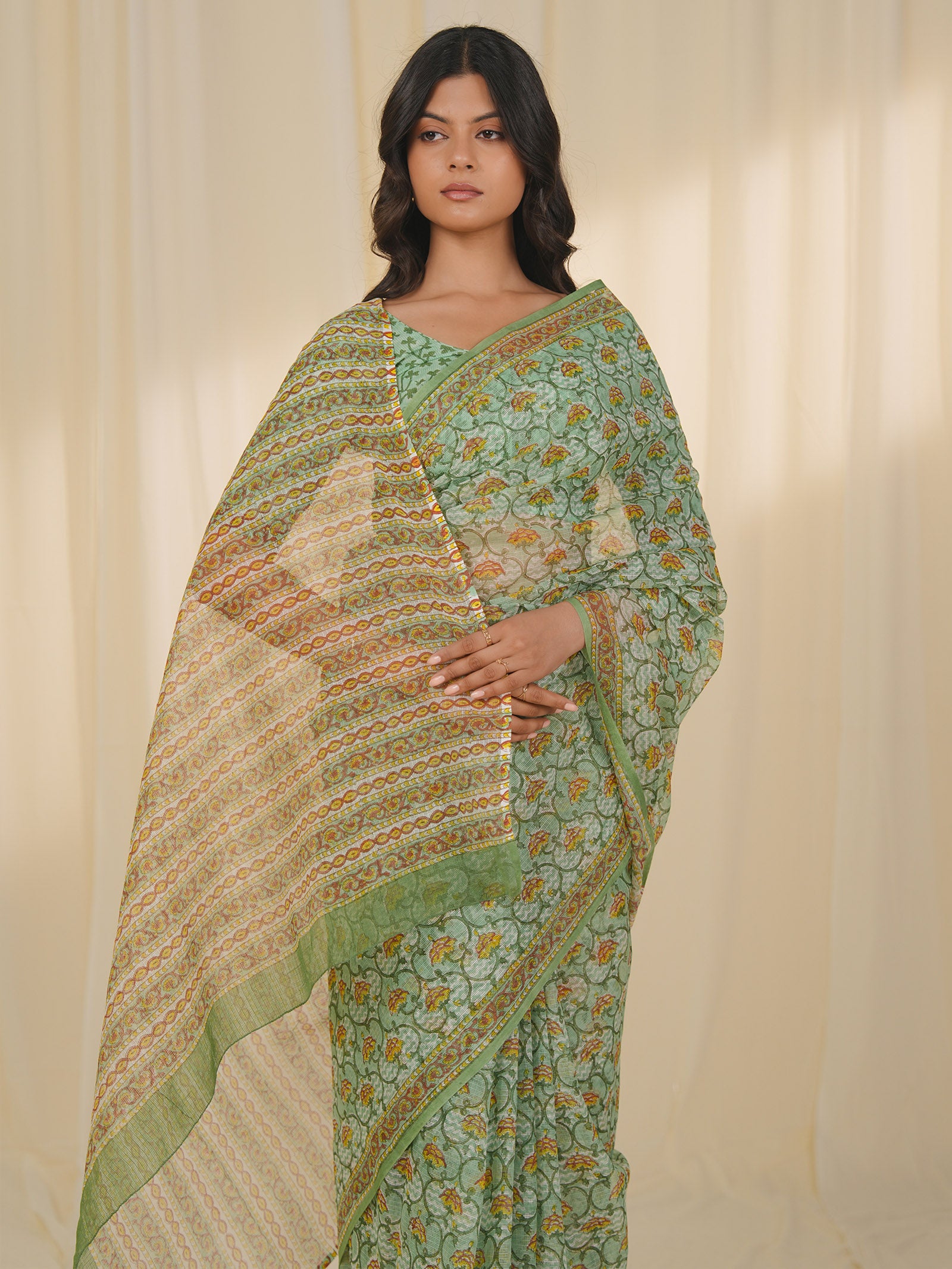 Sunfire Moss Kota Saree