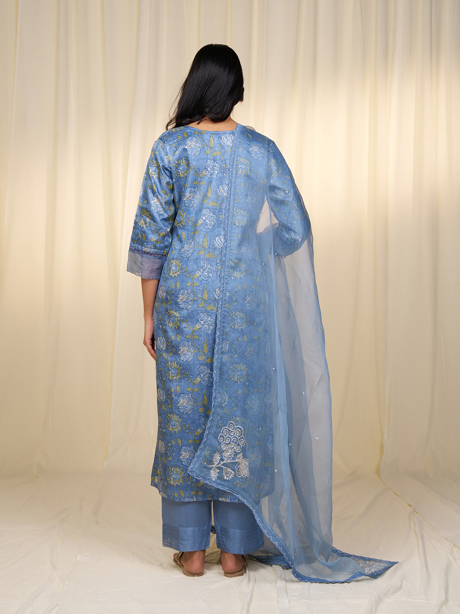 Neel Tara Organza Dupatta
