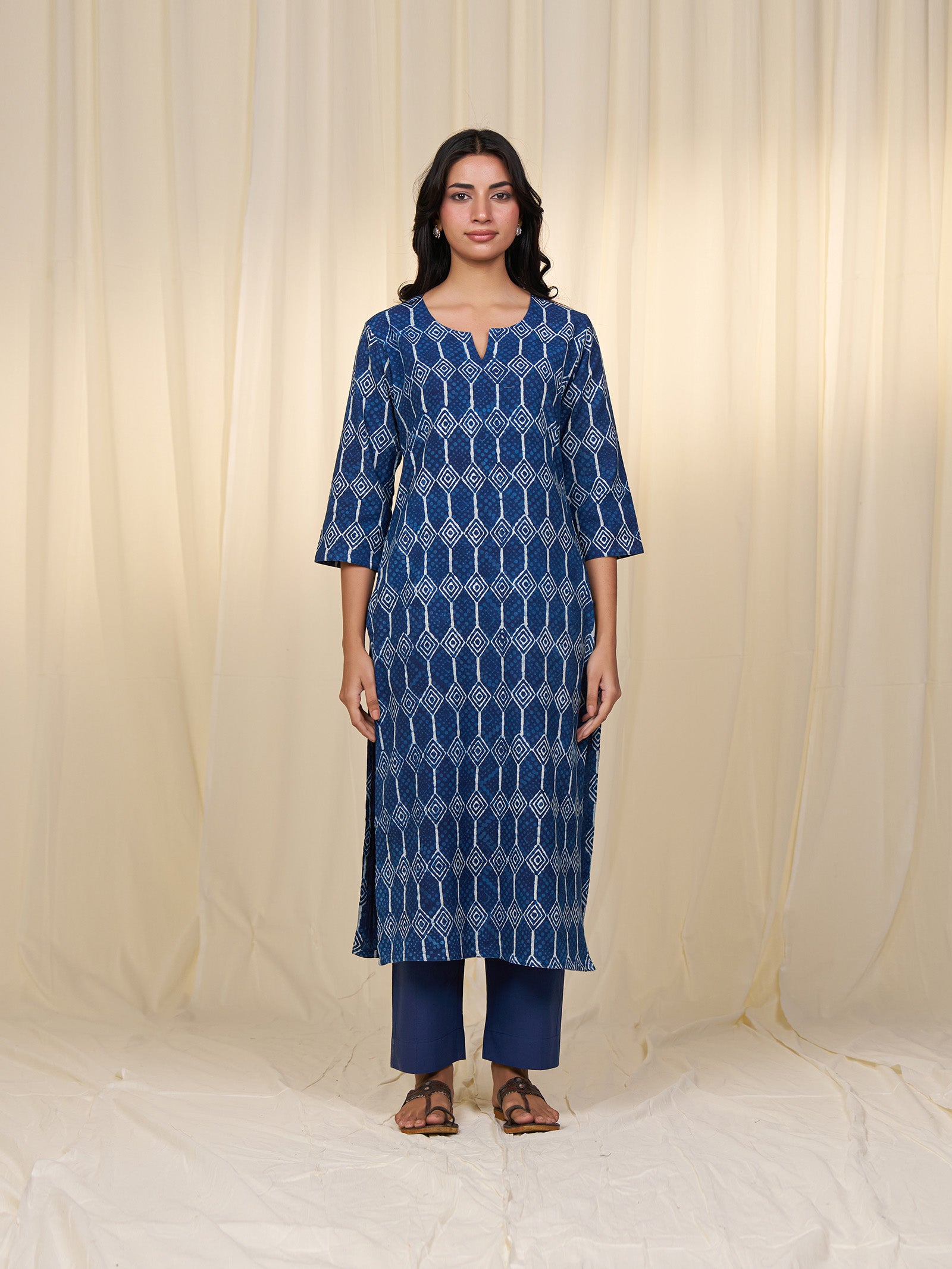Indigo Twill Kurta
