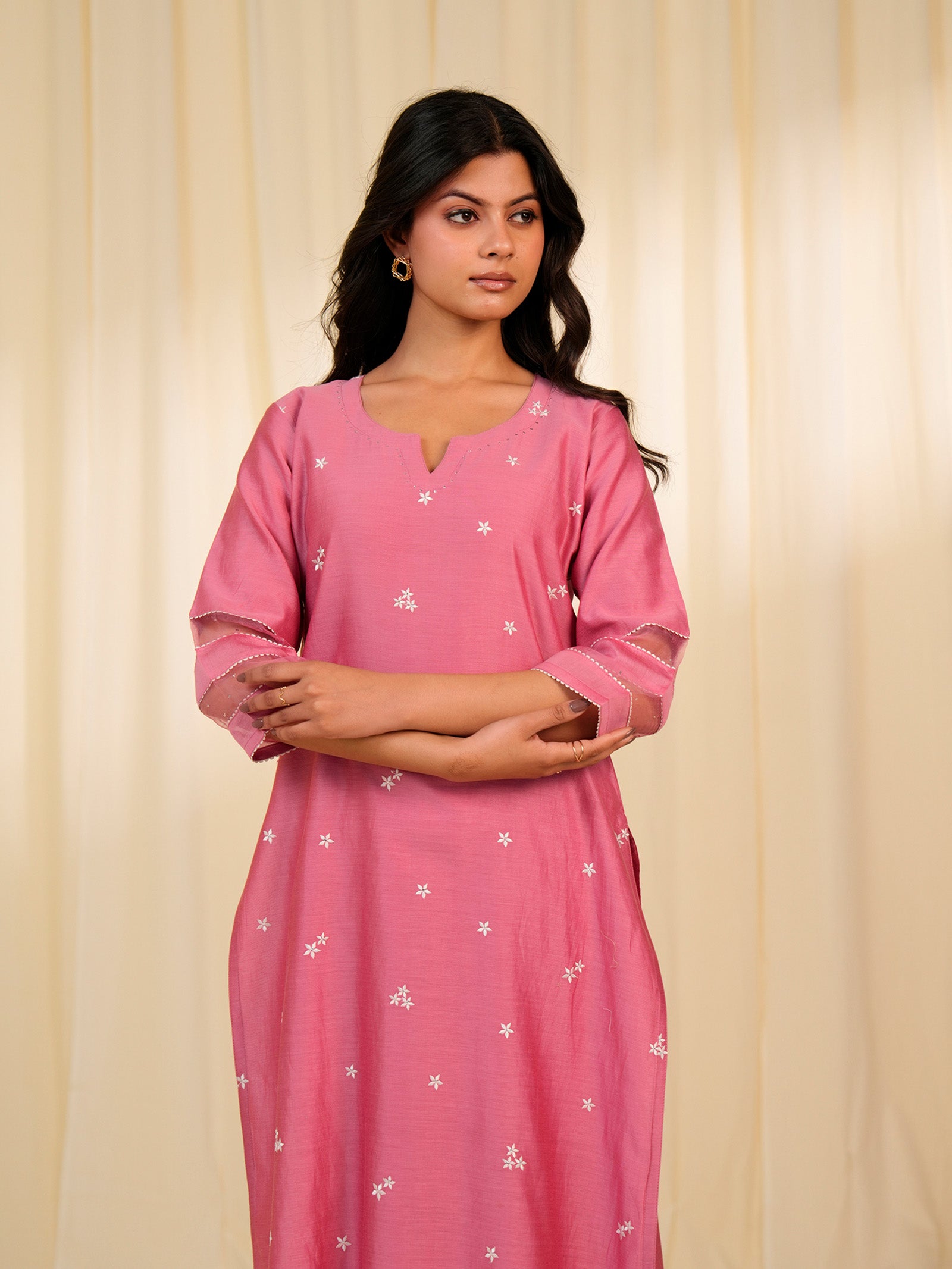 Nawabi Bahar Chanderi Kurta