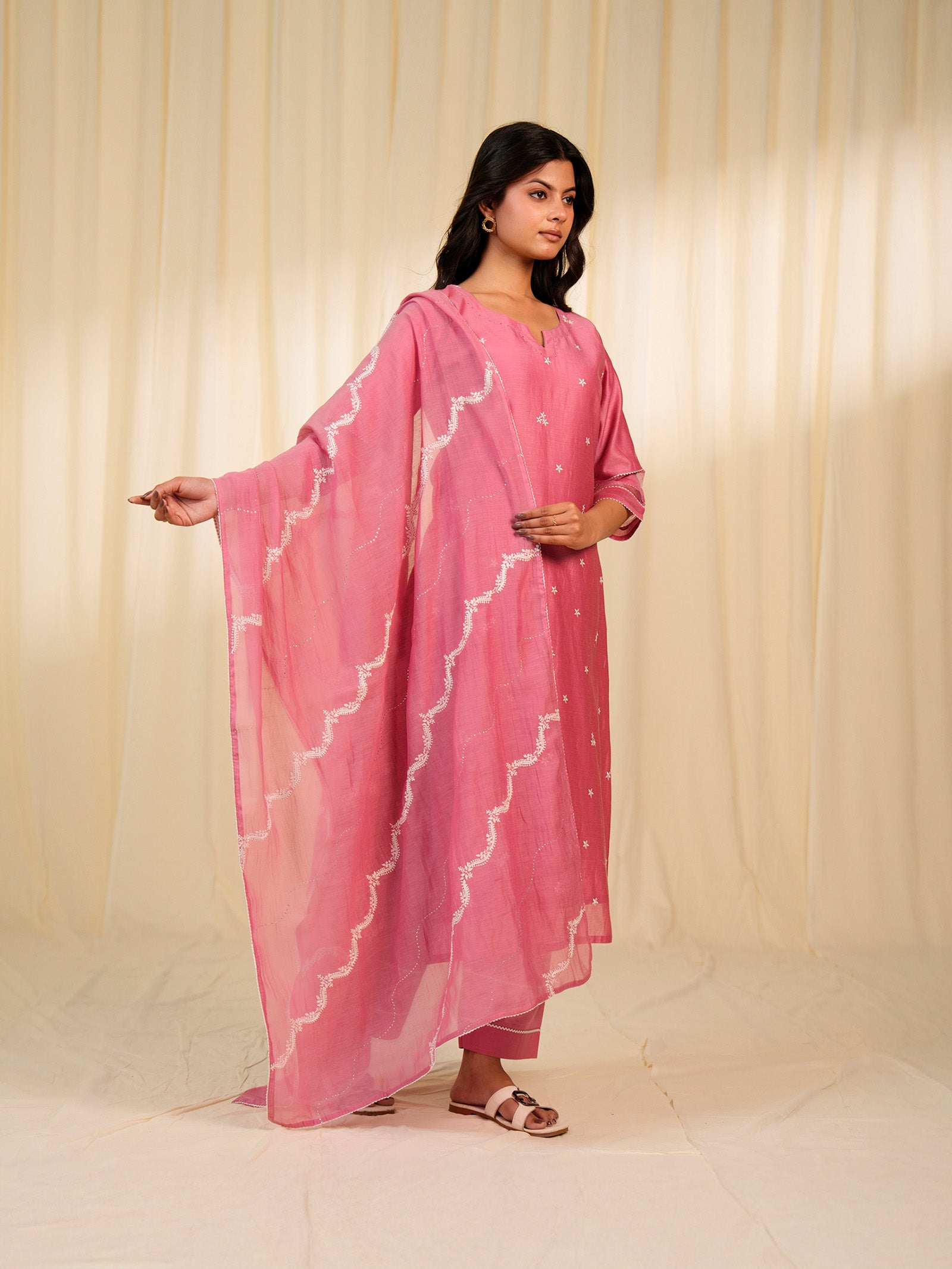 Nawabi Bahar Chanderi Dupatta