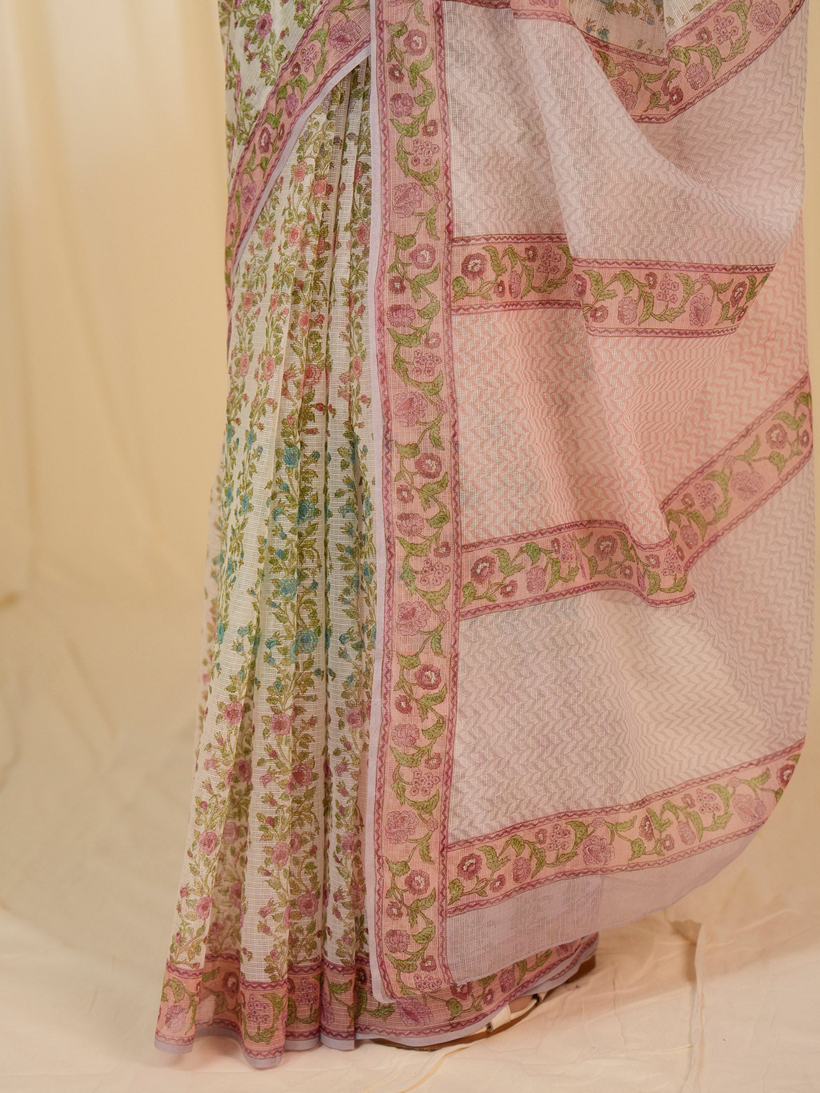 Rainbow Petunia Lilac Kota Saree