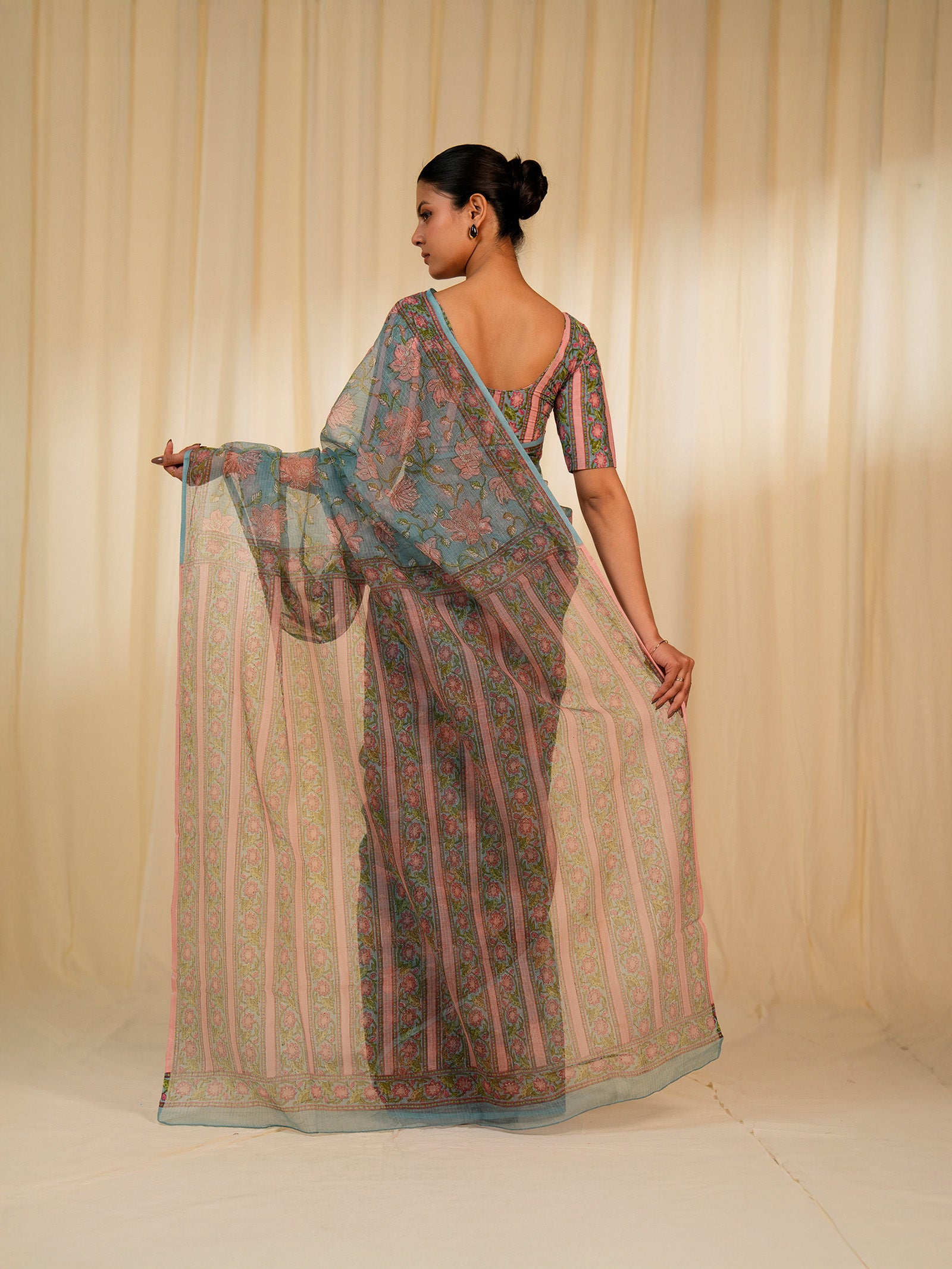 Foothills Flowers Kota Saree