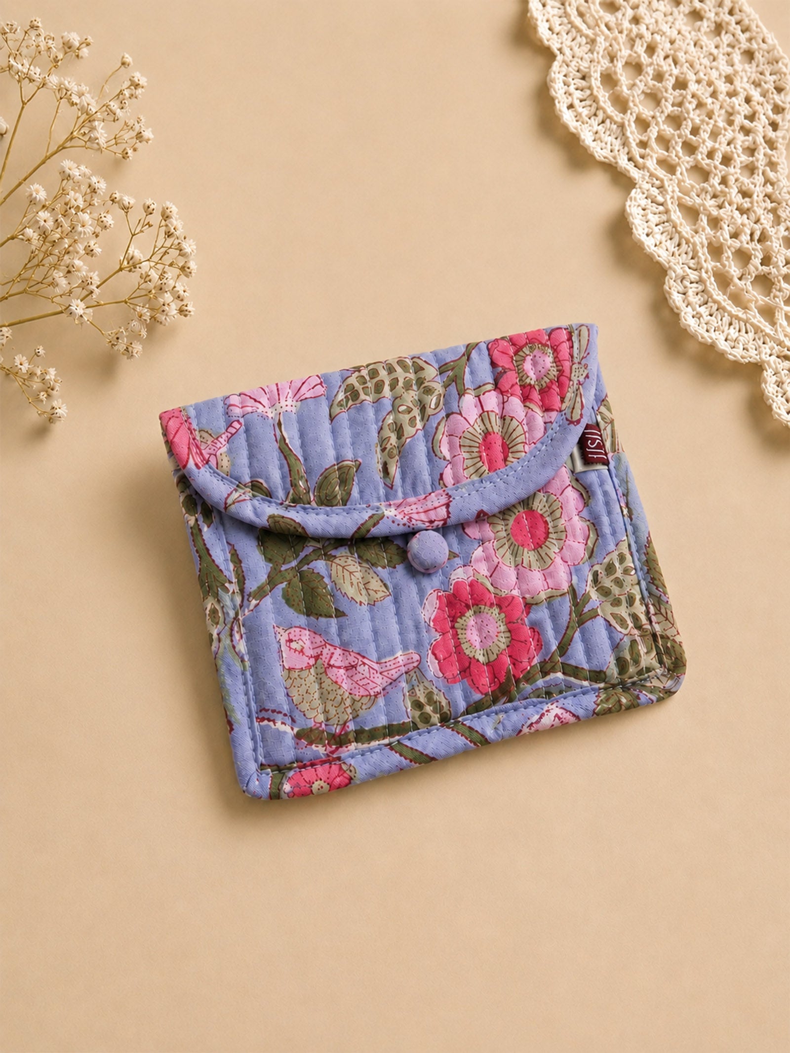 Daisy Quilted Coin Purse