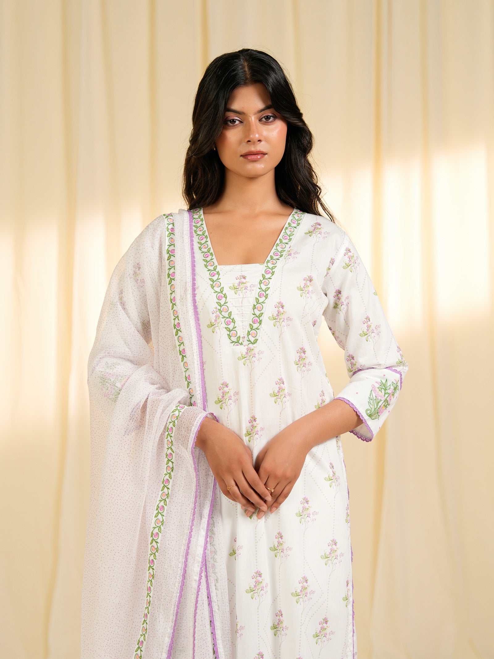 Dorothy Lavender Kota Dupatta
