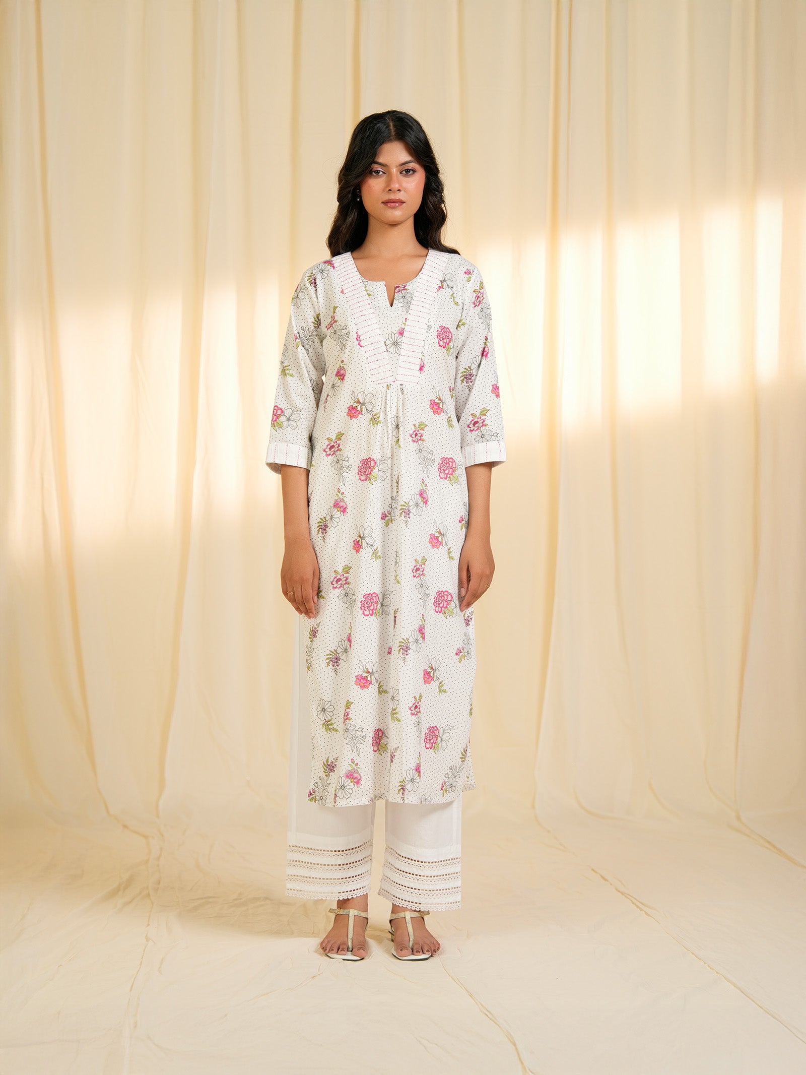 Dorothy Pink Valley Voile Kurta