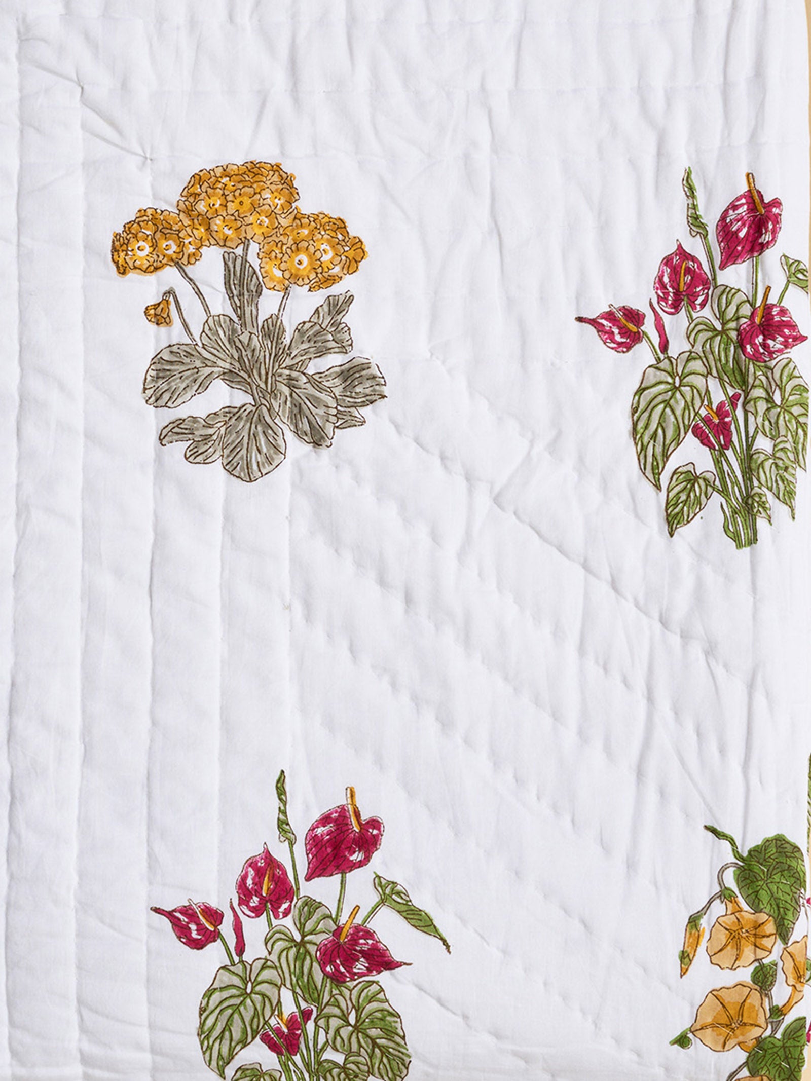 Earth Song Quilted Bed Cover (Reversible)