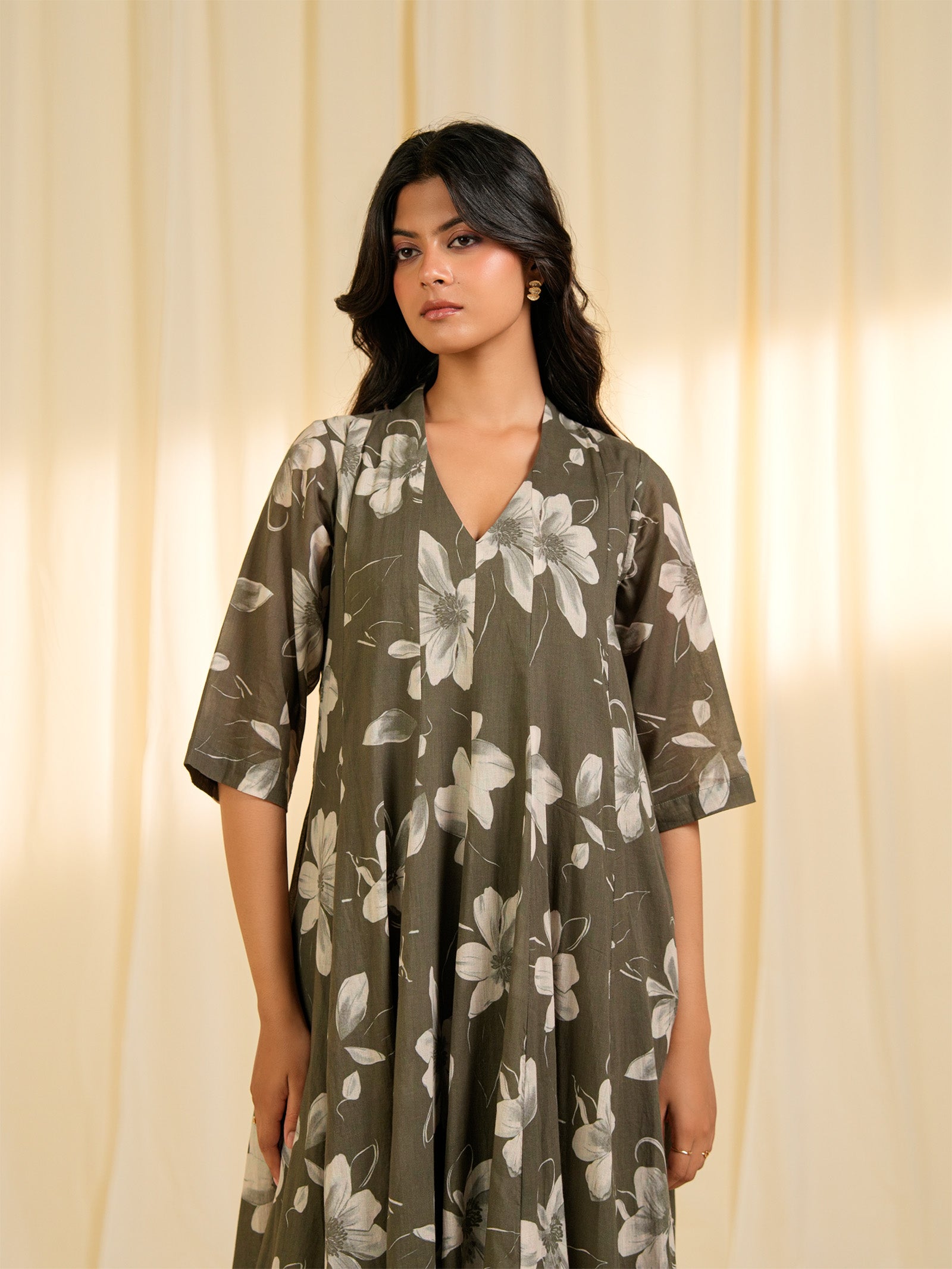 Earthen Clay Voile Dress