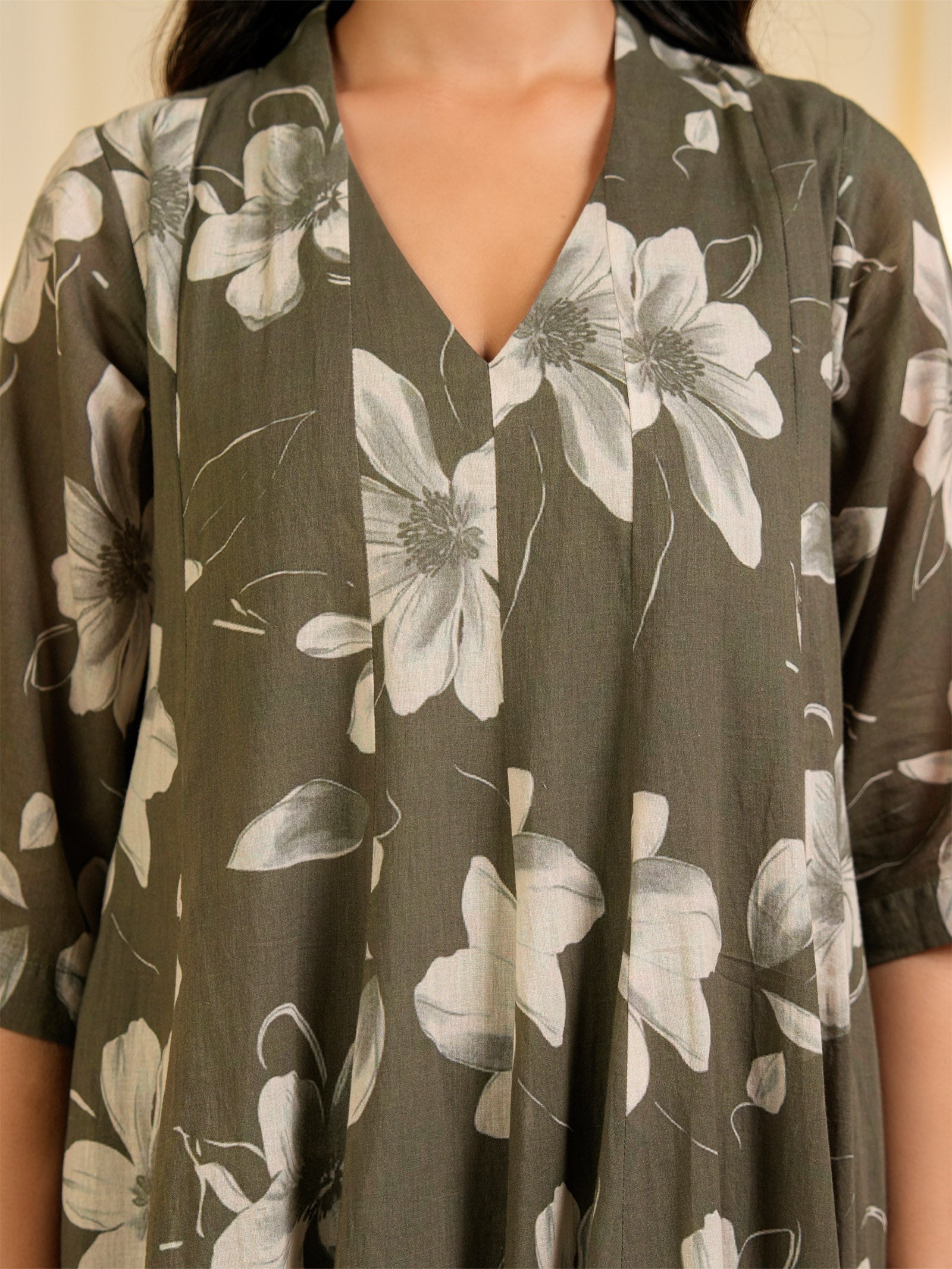 Earthen Clay Voile Dress