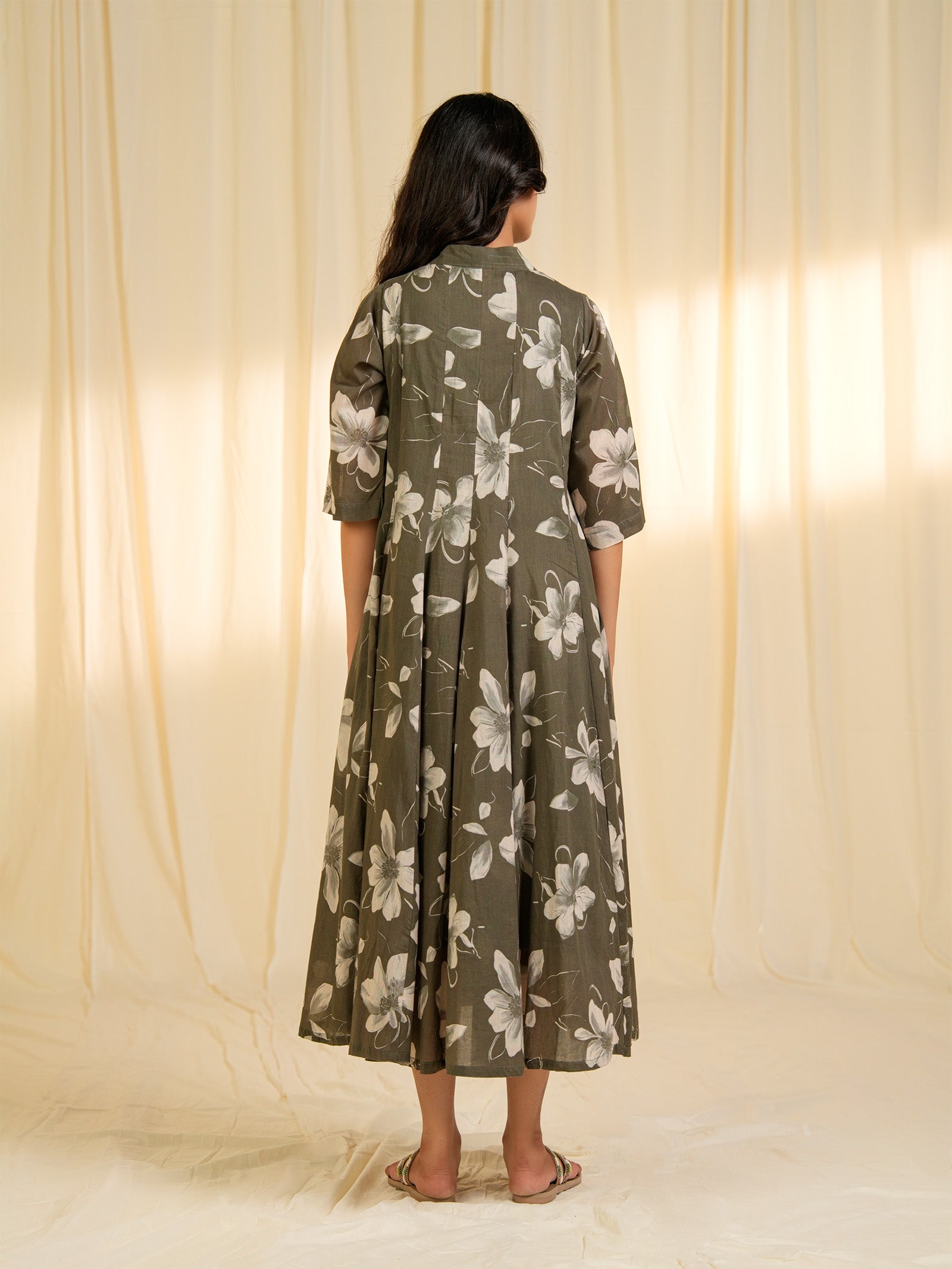 Earthen Clay Voile Dress
