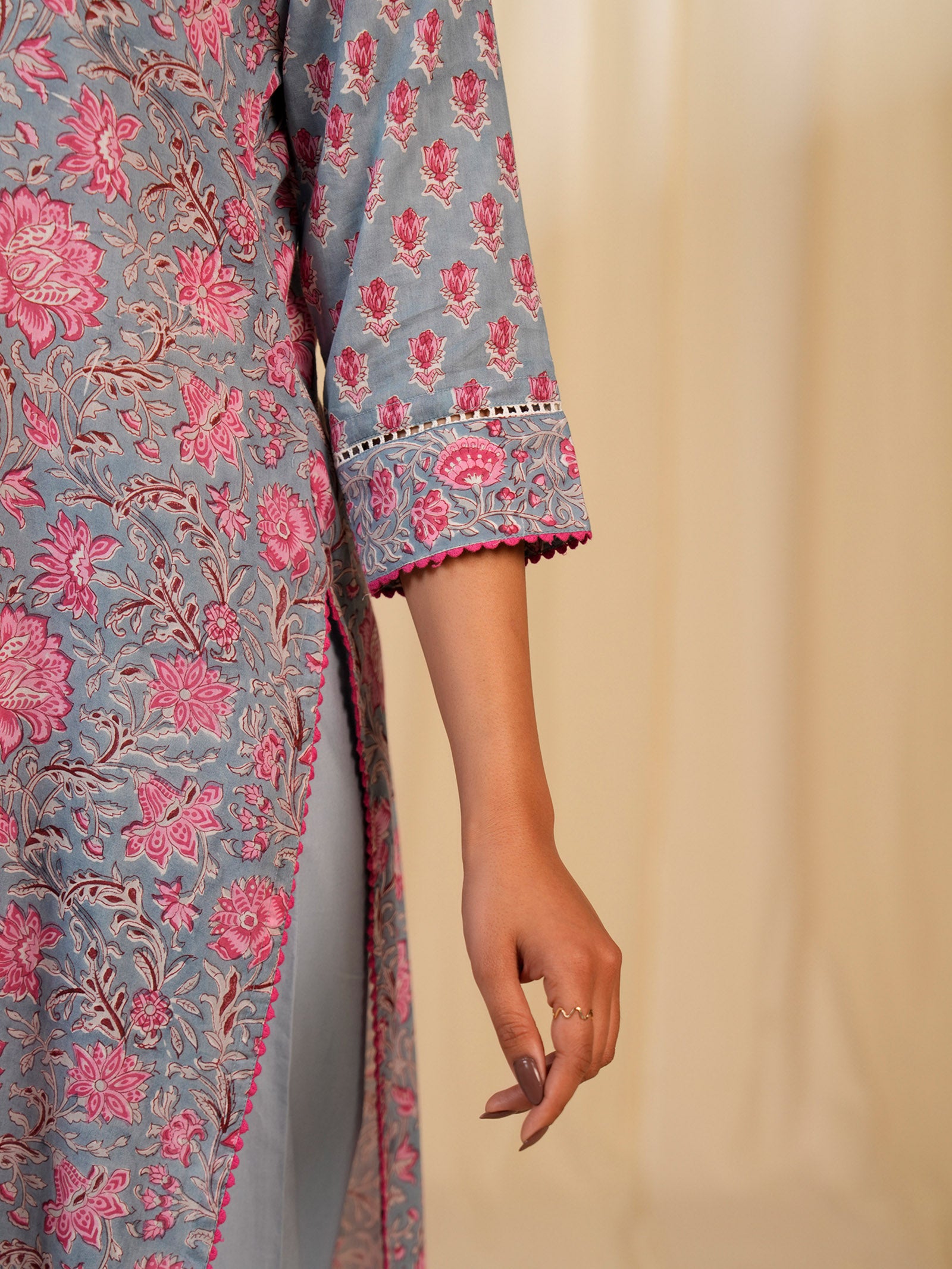 Faguni Jaal Cotton Kurta