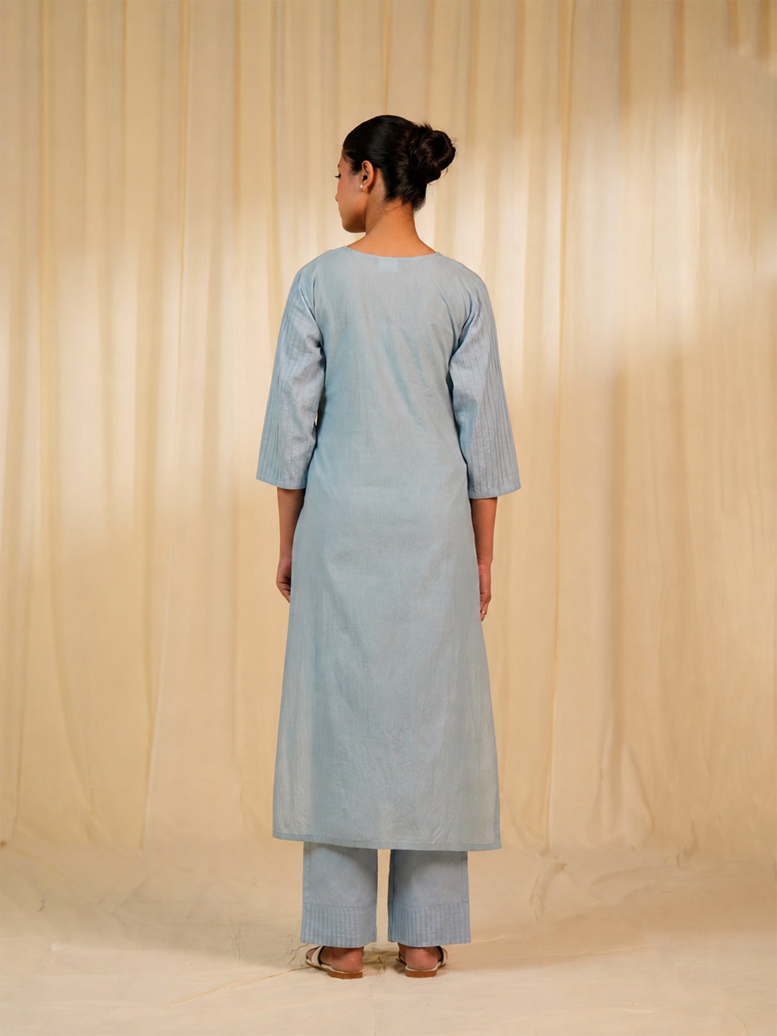 Faguni Plain Cotton Kurta