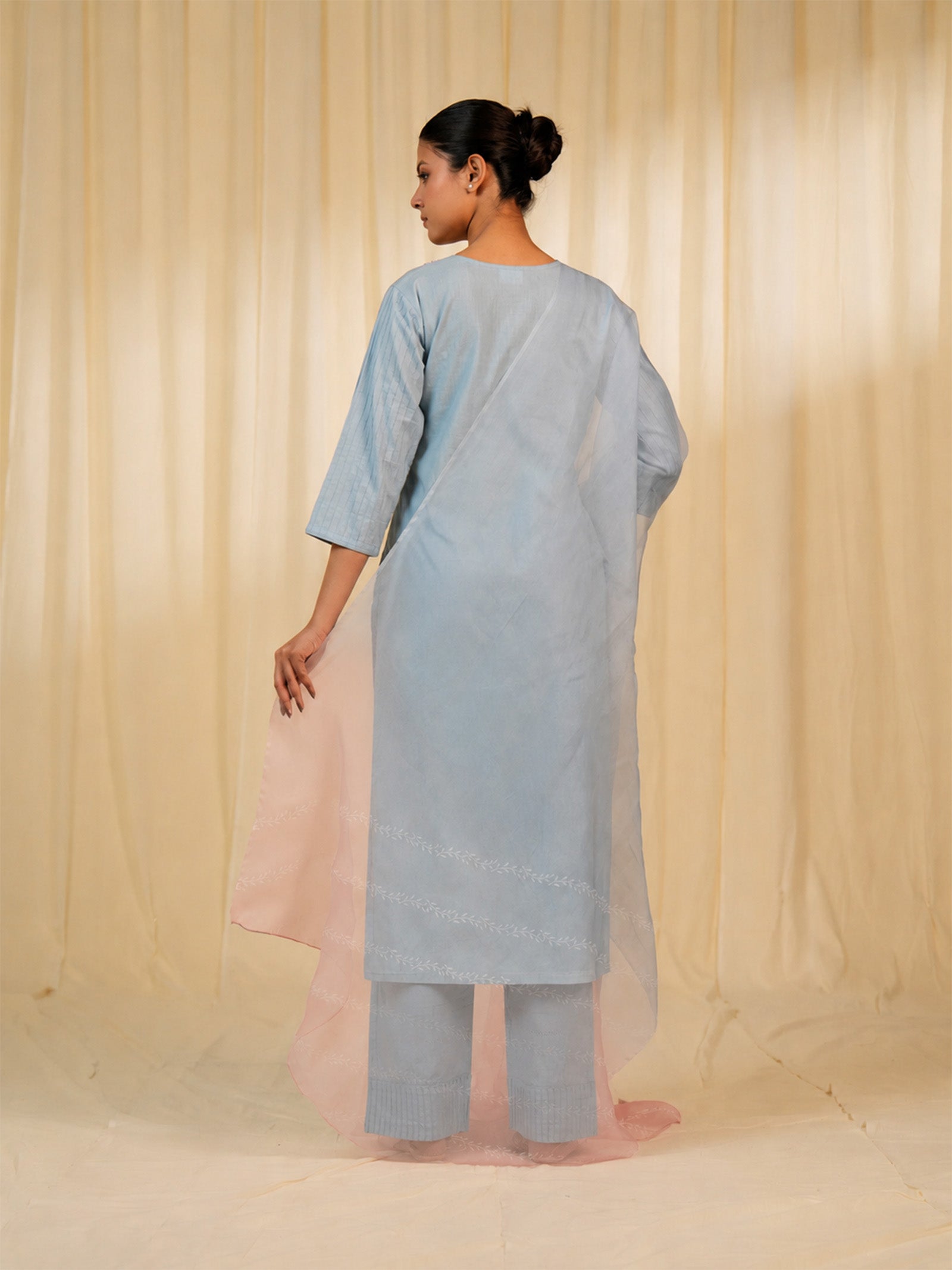 Faguni Plain Organza Dupatta