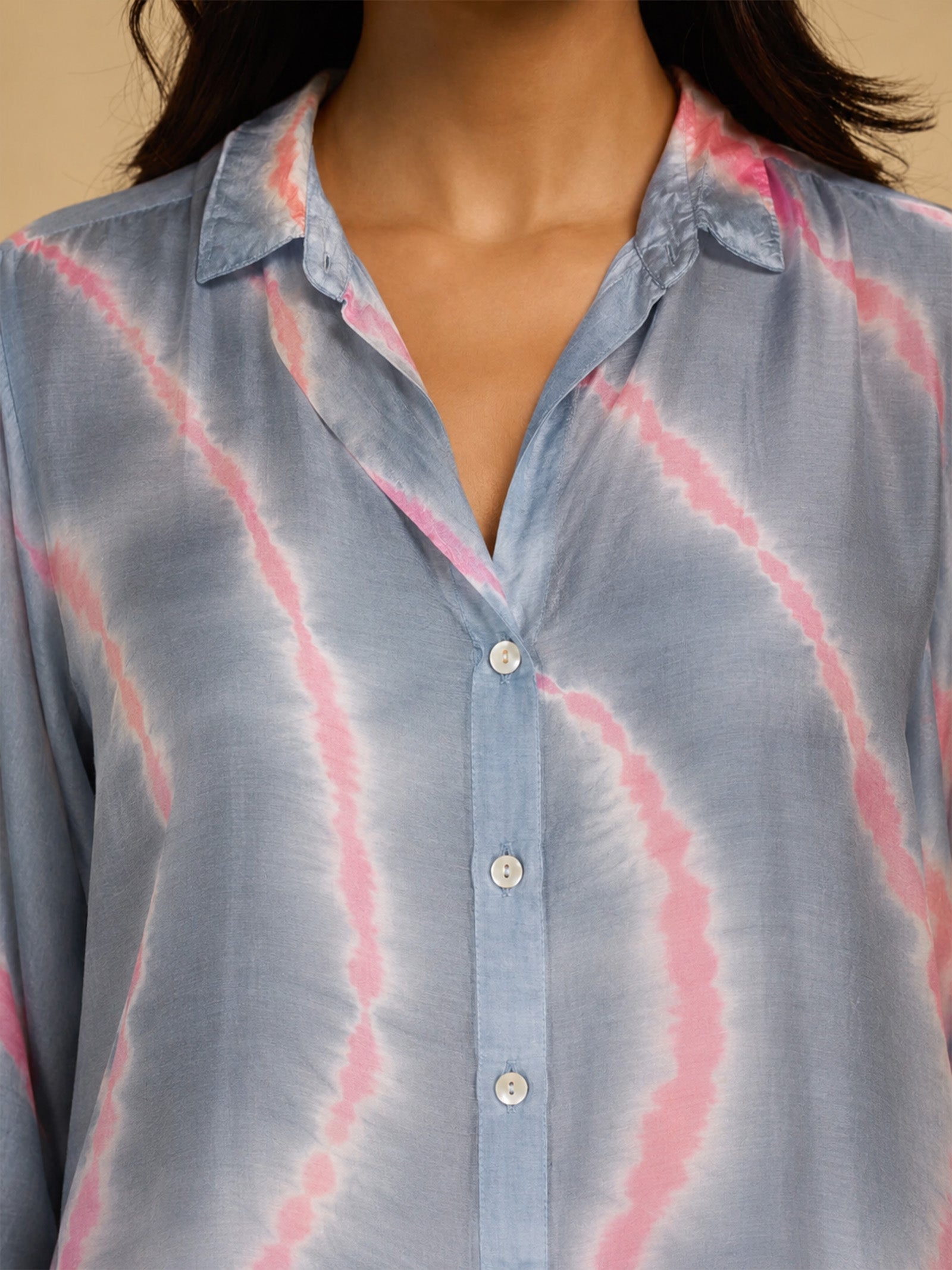 Faguni Tie N Dye Viscose Silk Shirt