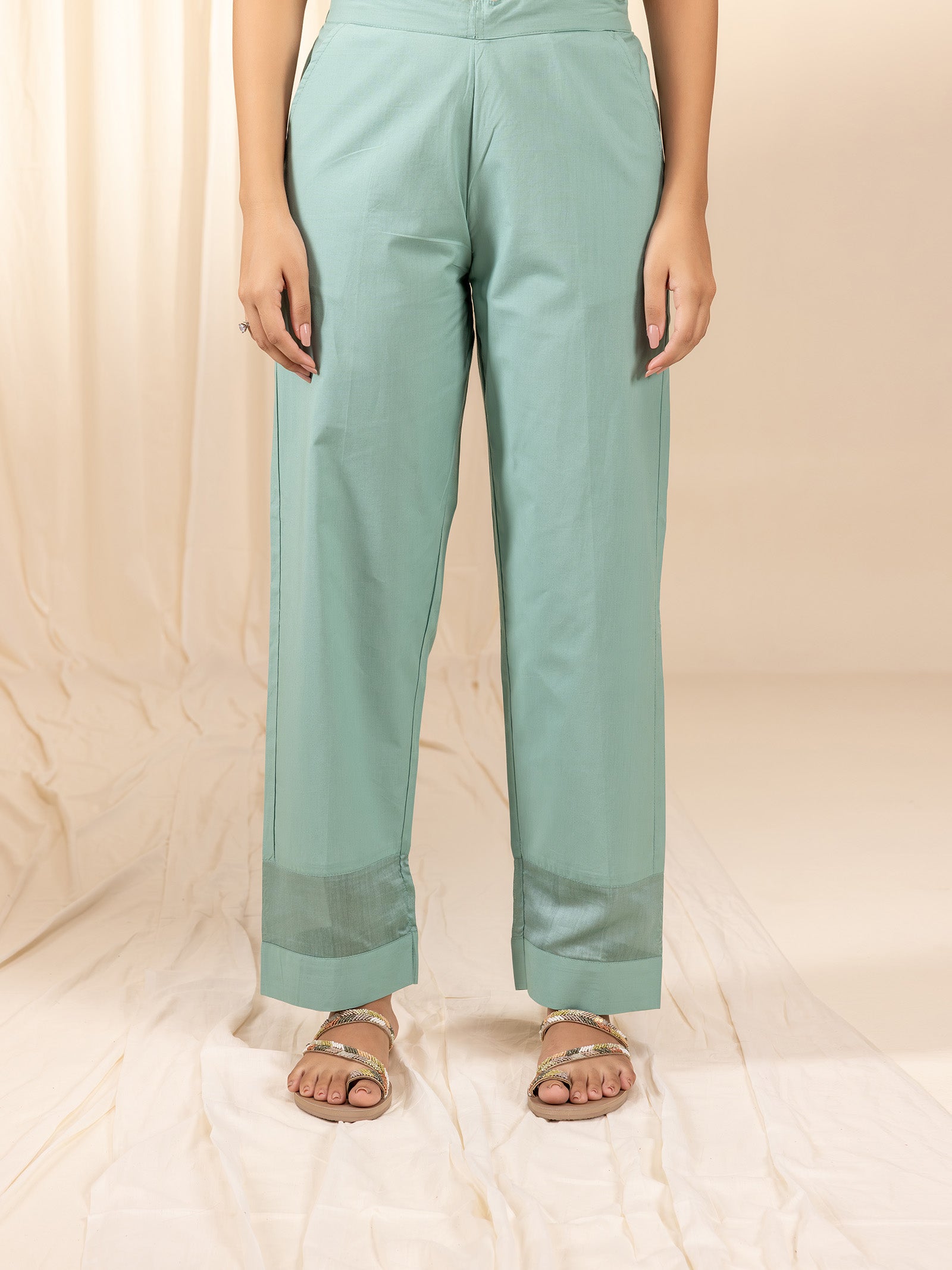Fresco Cotton Straight Pants