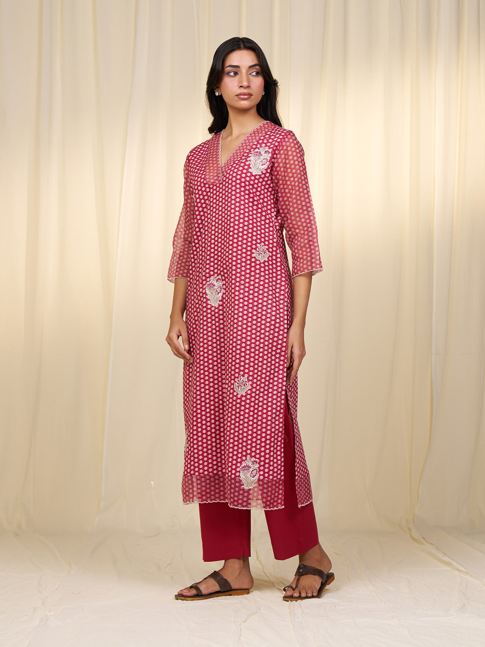 Gol Gulabi Cotton Kurta