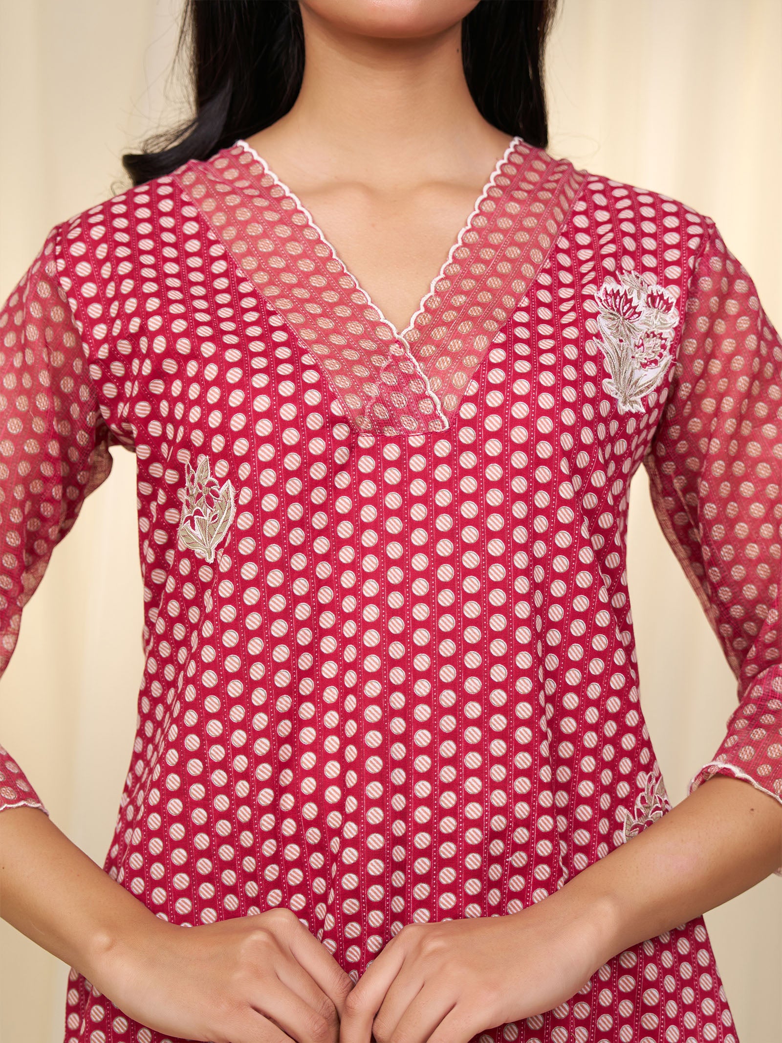 Gol Gulabi Cotton Kurta