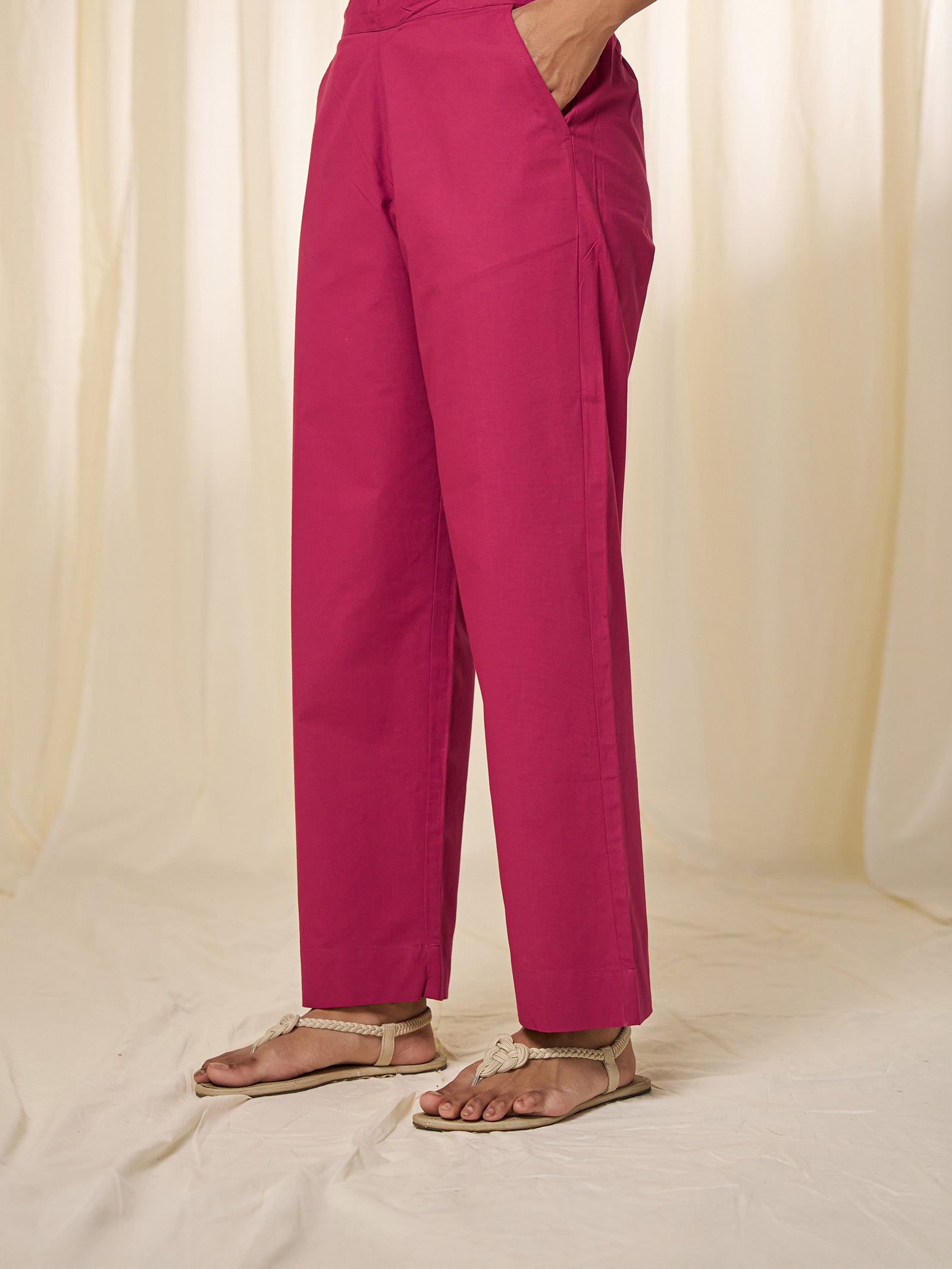 Gol Gulabi Cotton Straight Pants