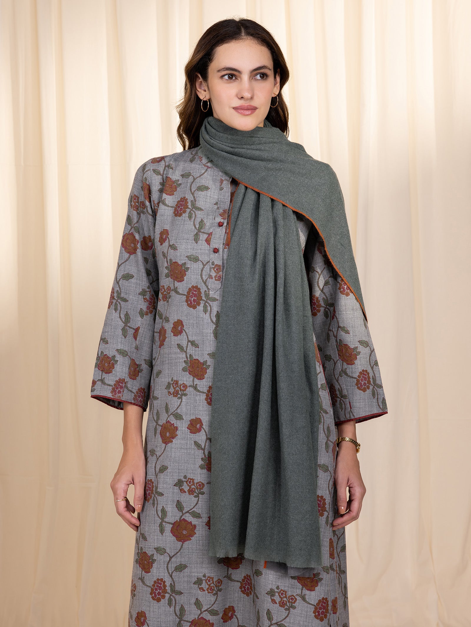 Grey Wool Kurta