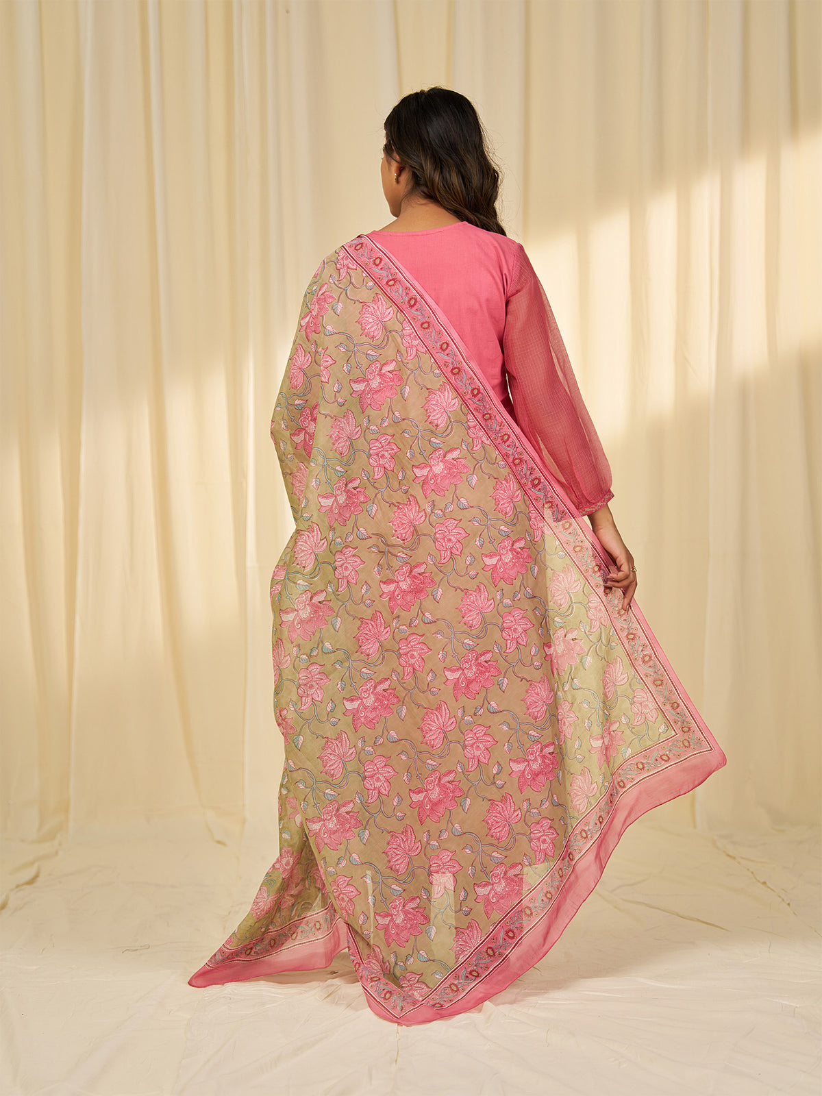 Gulabo Chanderi Dupatta