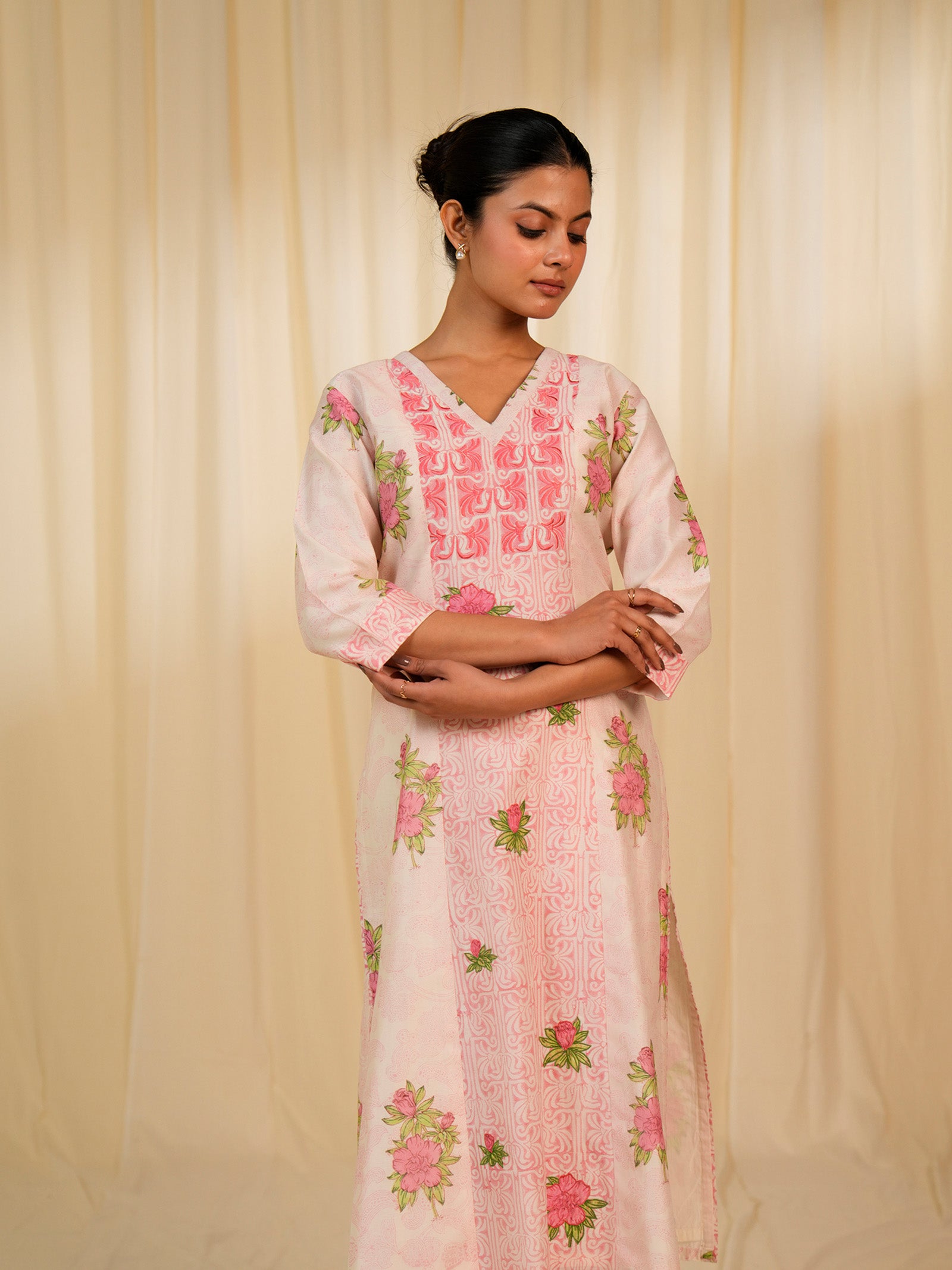 Gulnaz Chanderi Kurta