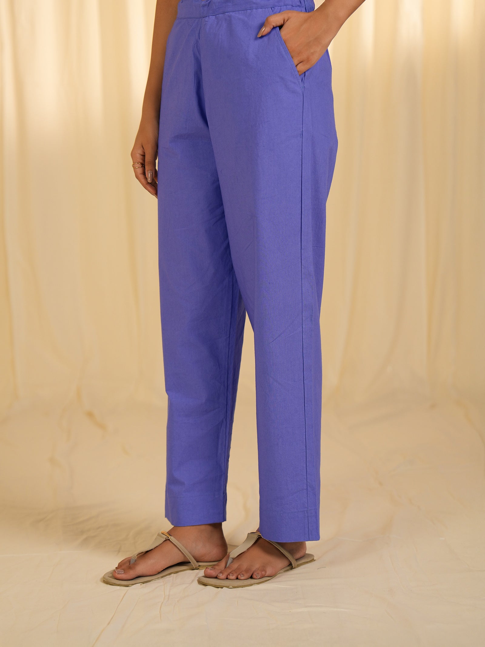 Hyderabad Hues Cotton Straight Pants