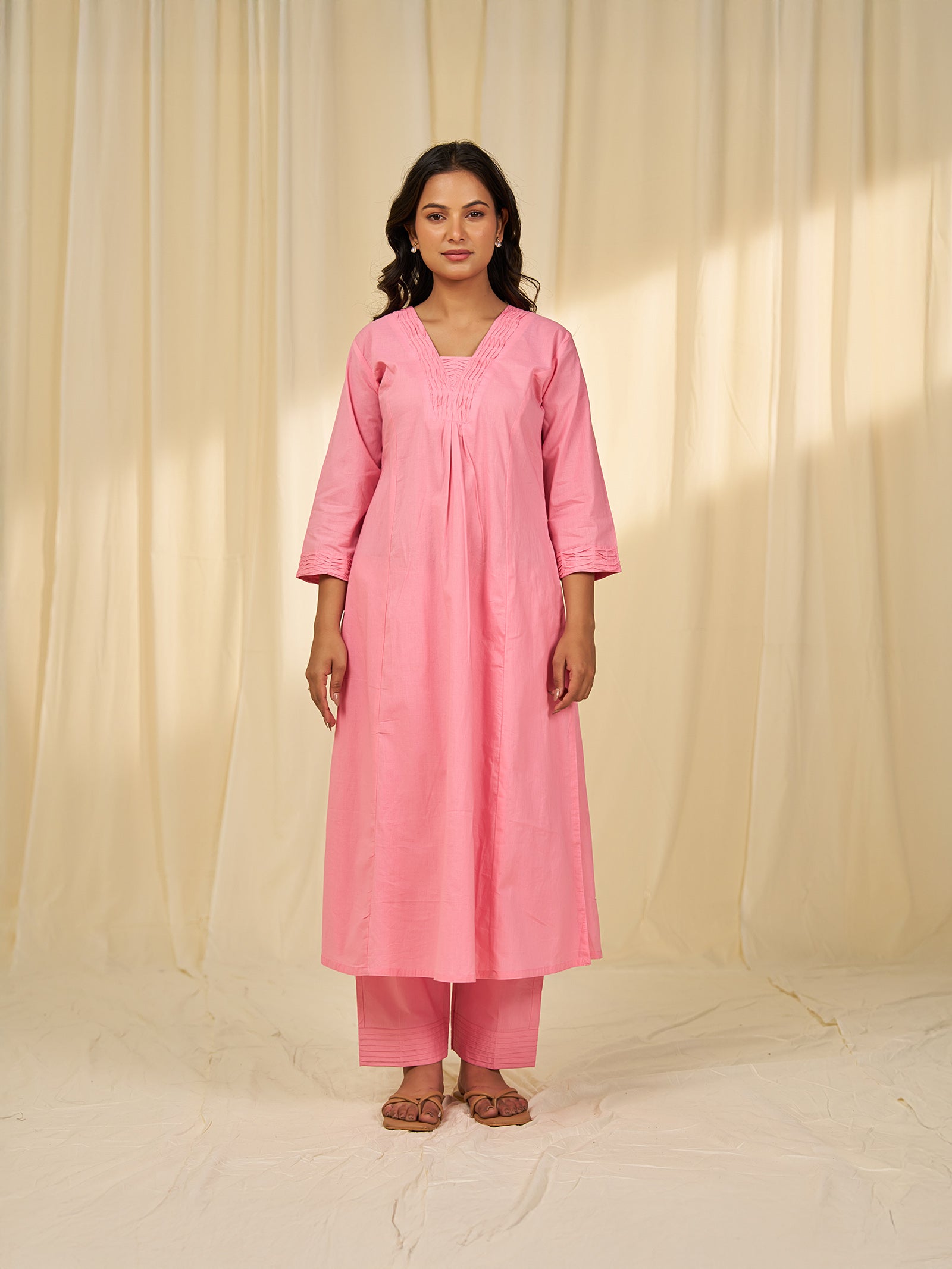 Hydrangea Cotton Kurta