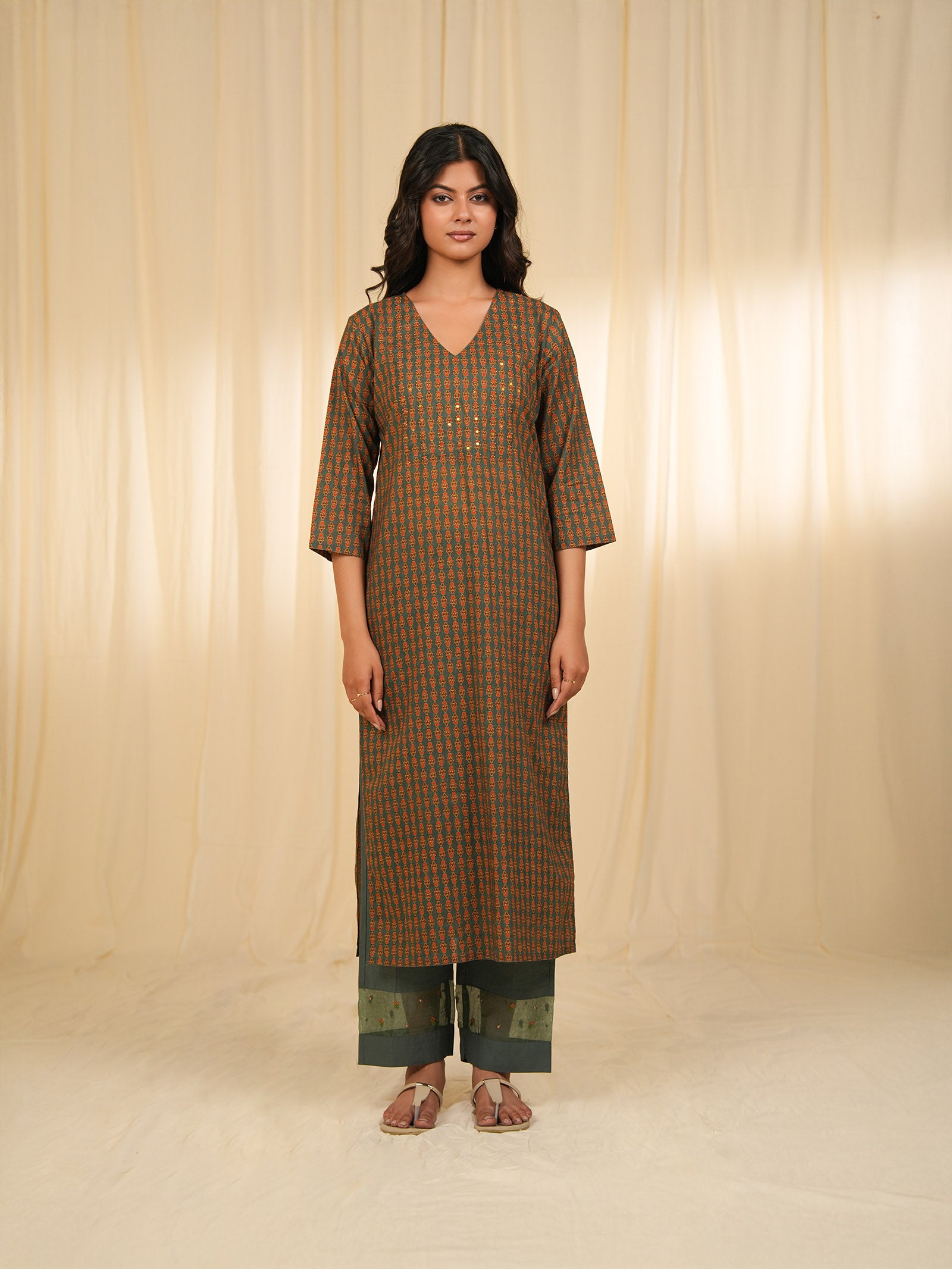 Indian Chintz Tarnish Cotton Kurta