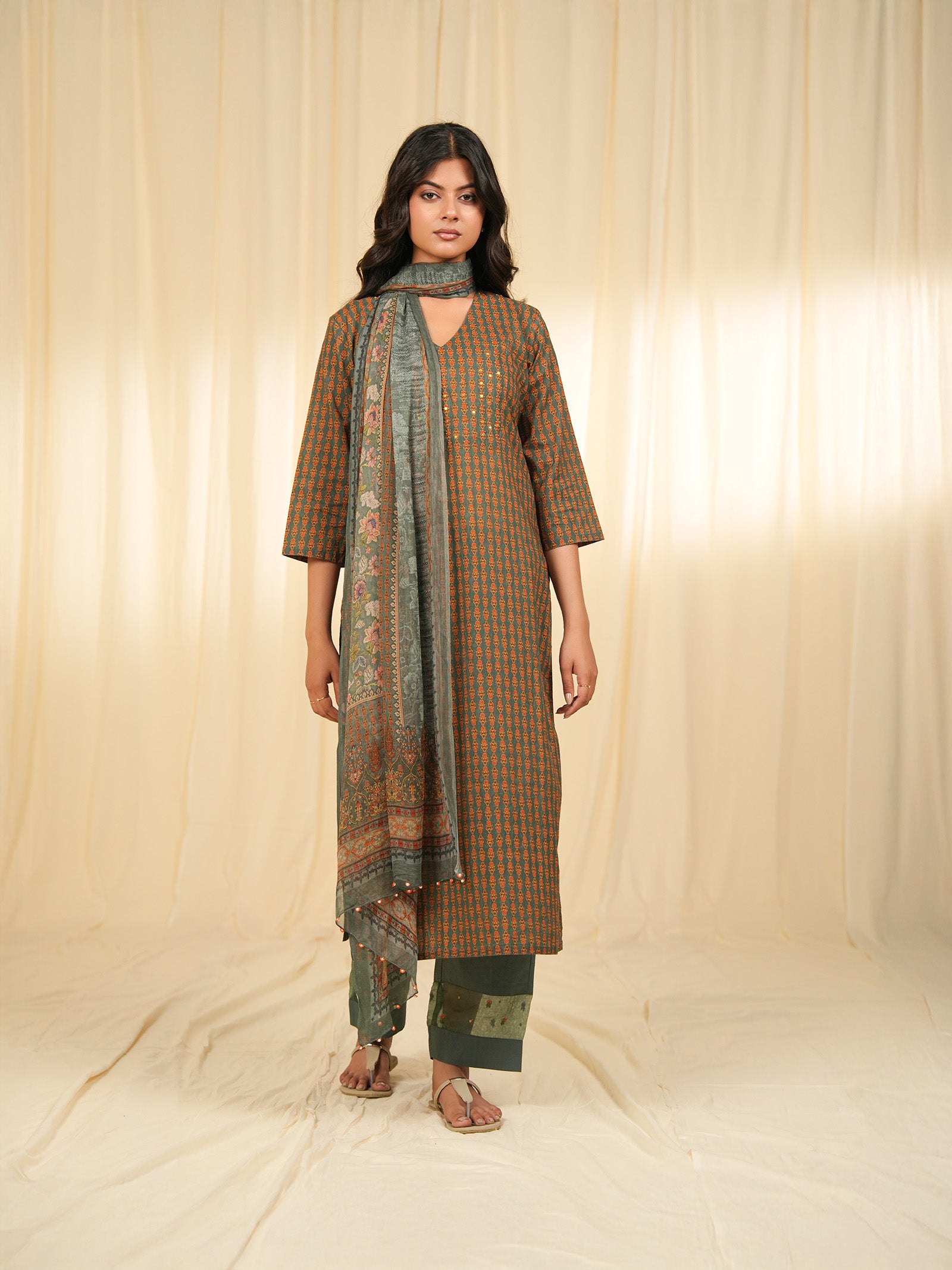 Indian Chintz Tarnish Cotton Kurta