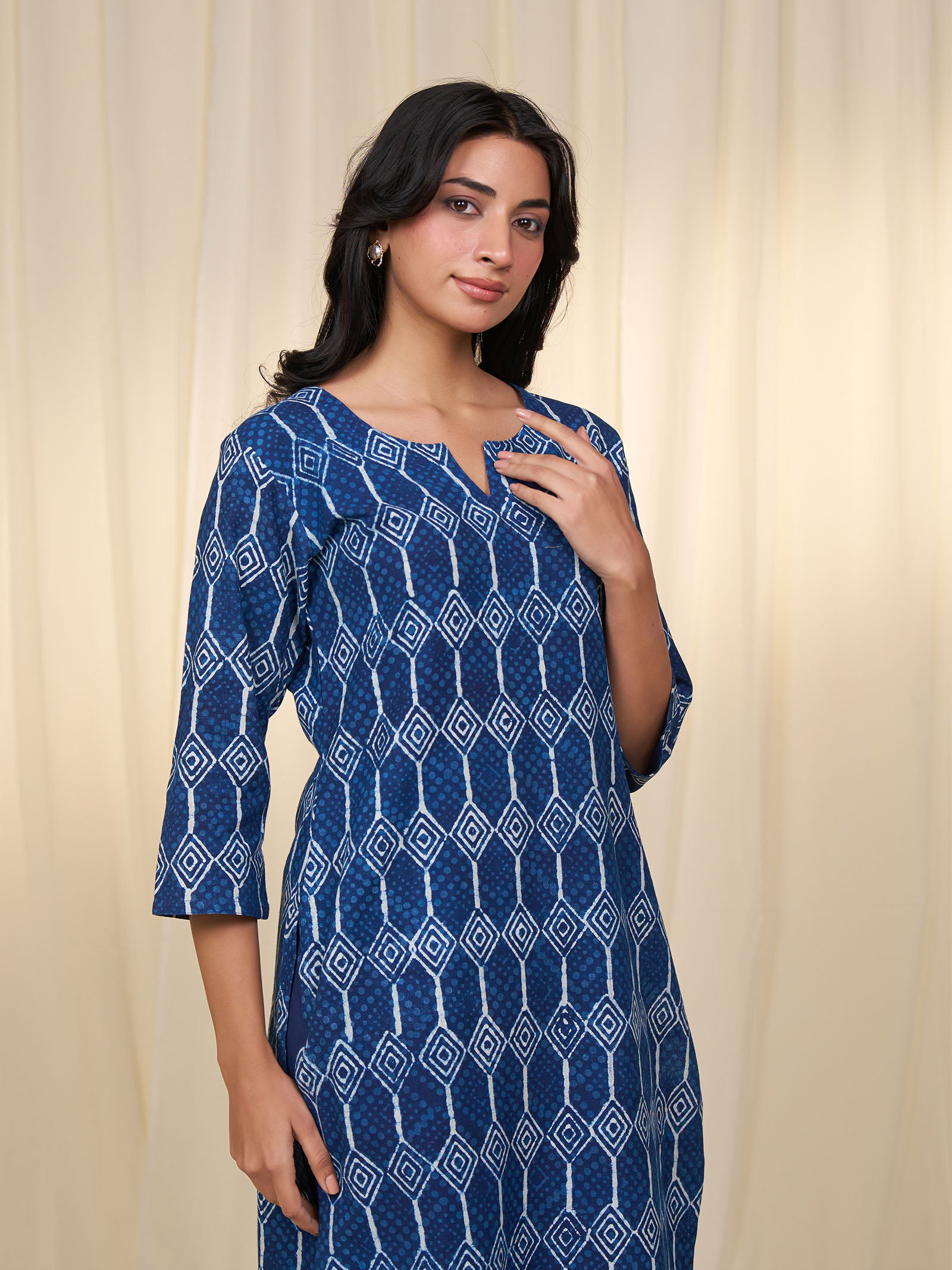 Indigo Twill Kurta