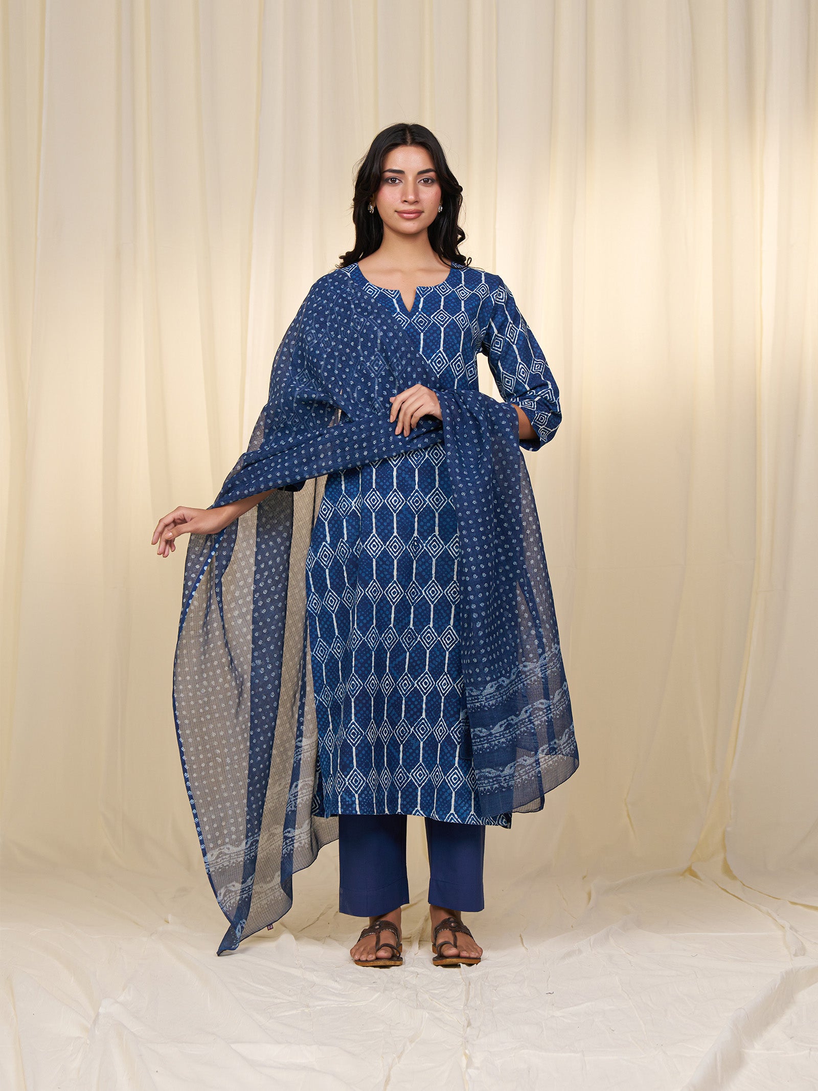 Indigo Twill Kurta