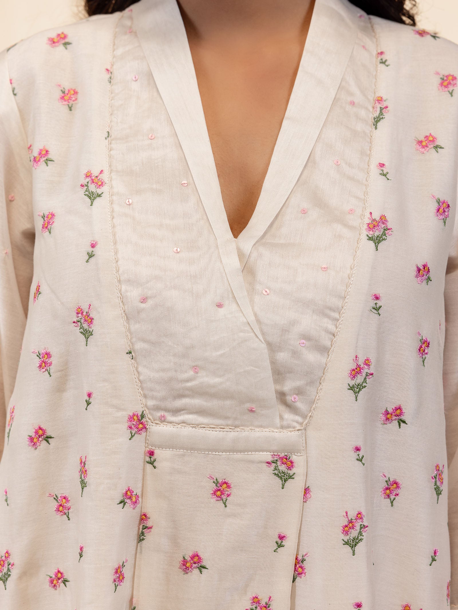 Ivory Garden Chanderi Kurta