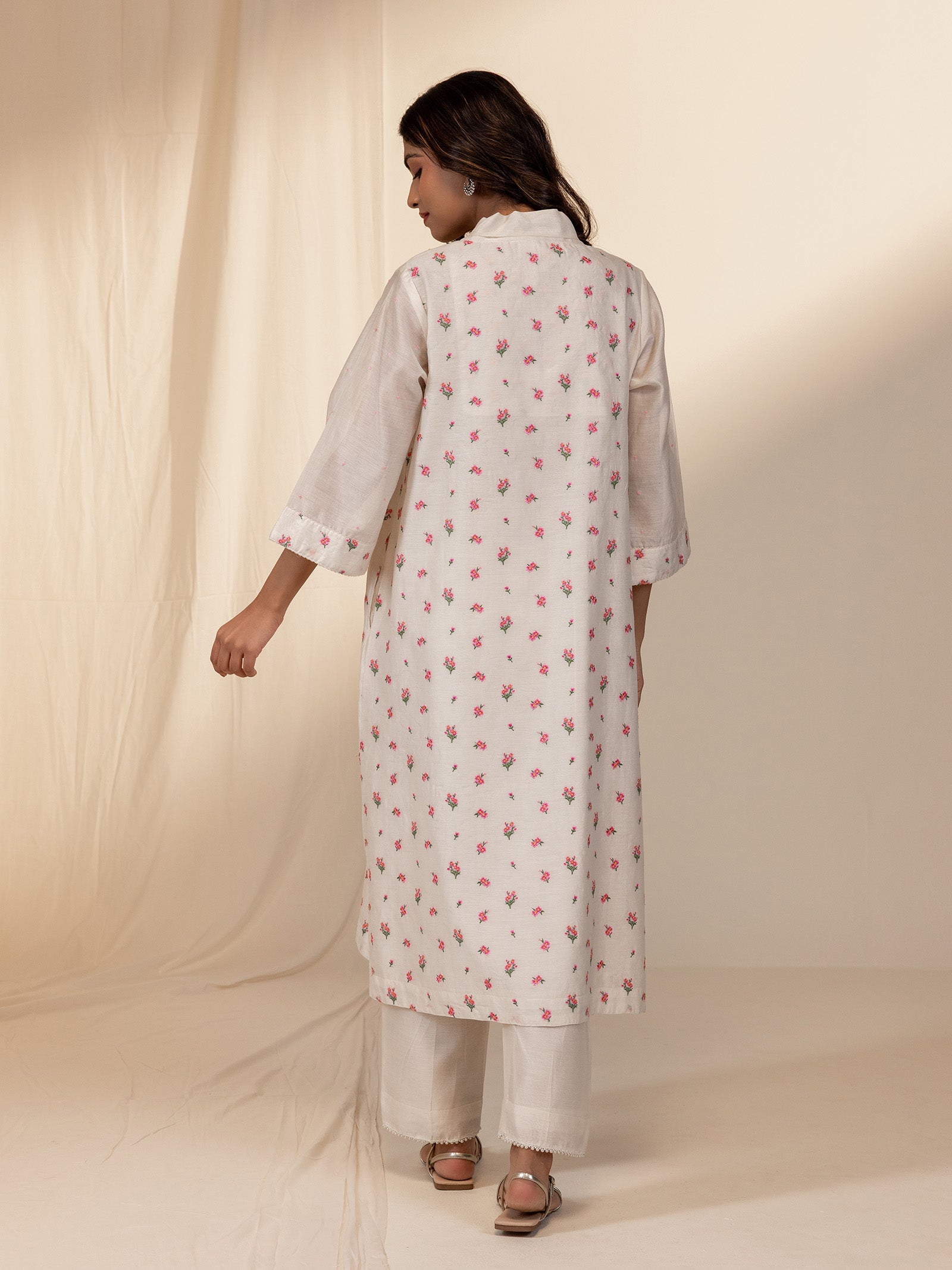 Ivory Garden Chanderi Kurta
