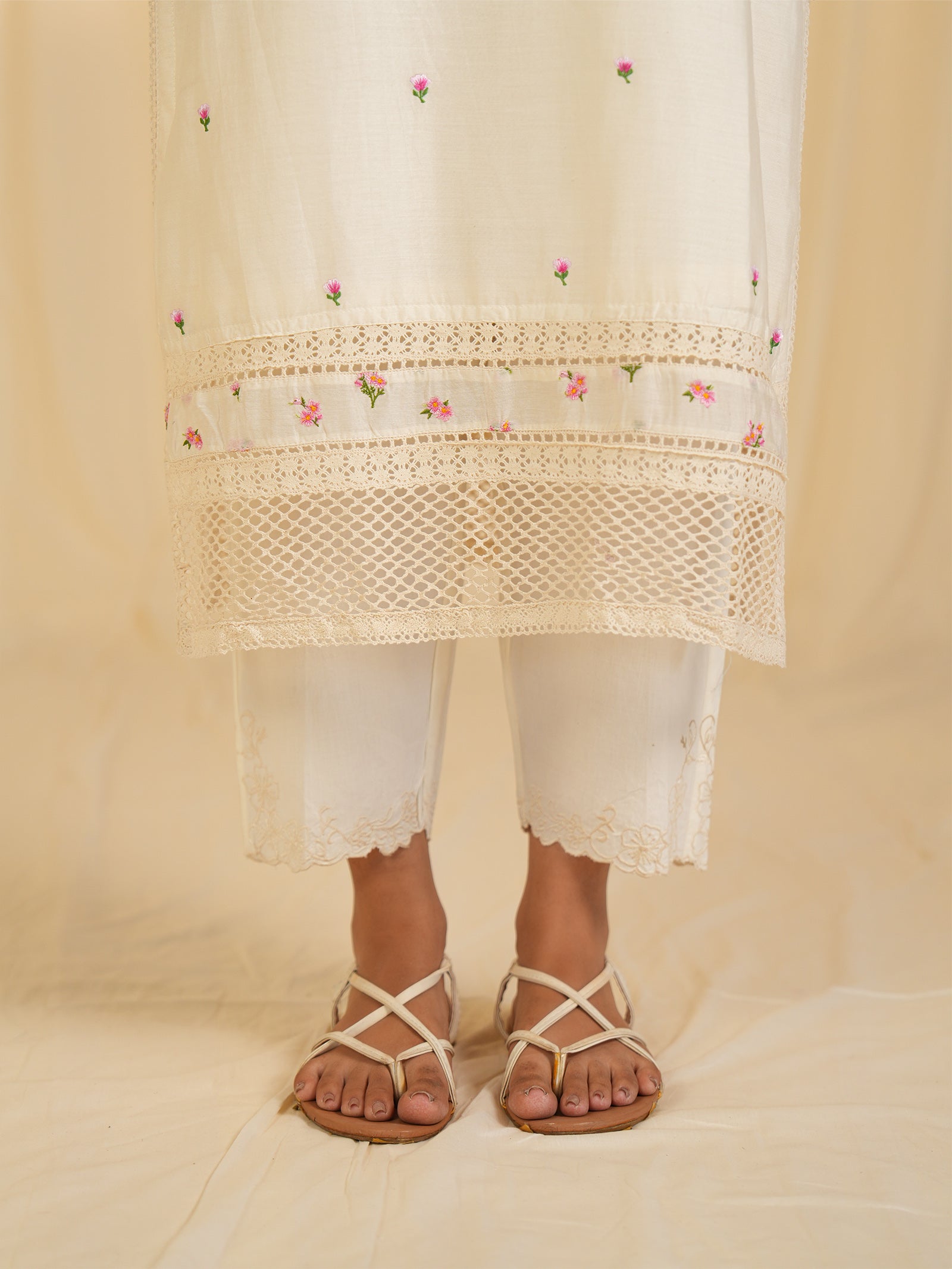 Ivory Whisper Chanderi Kurta