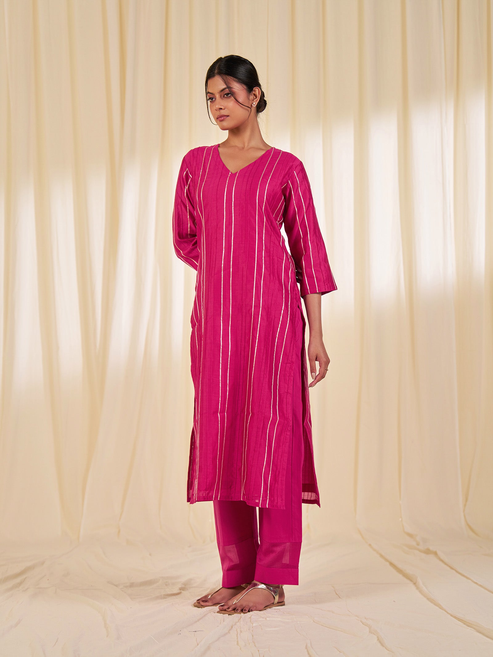 J Range Chanderi Kurta