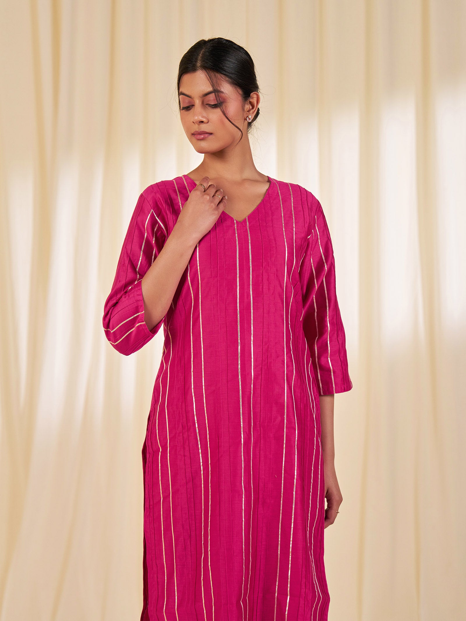 J Range Chanderi Kurta
