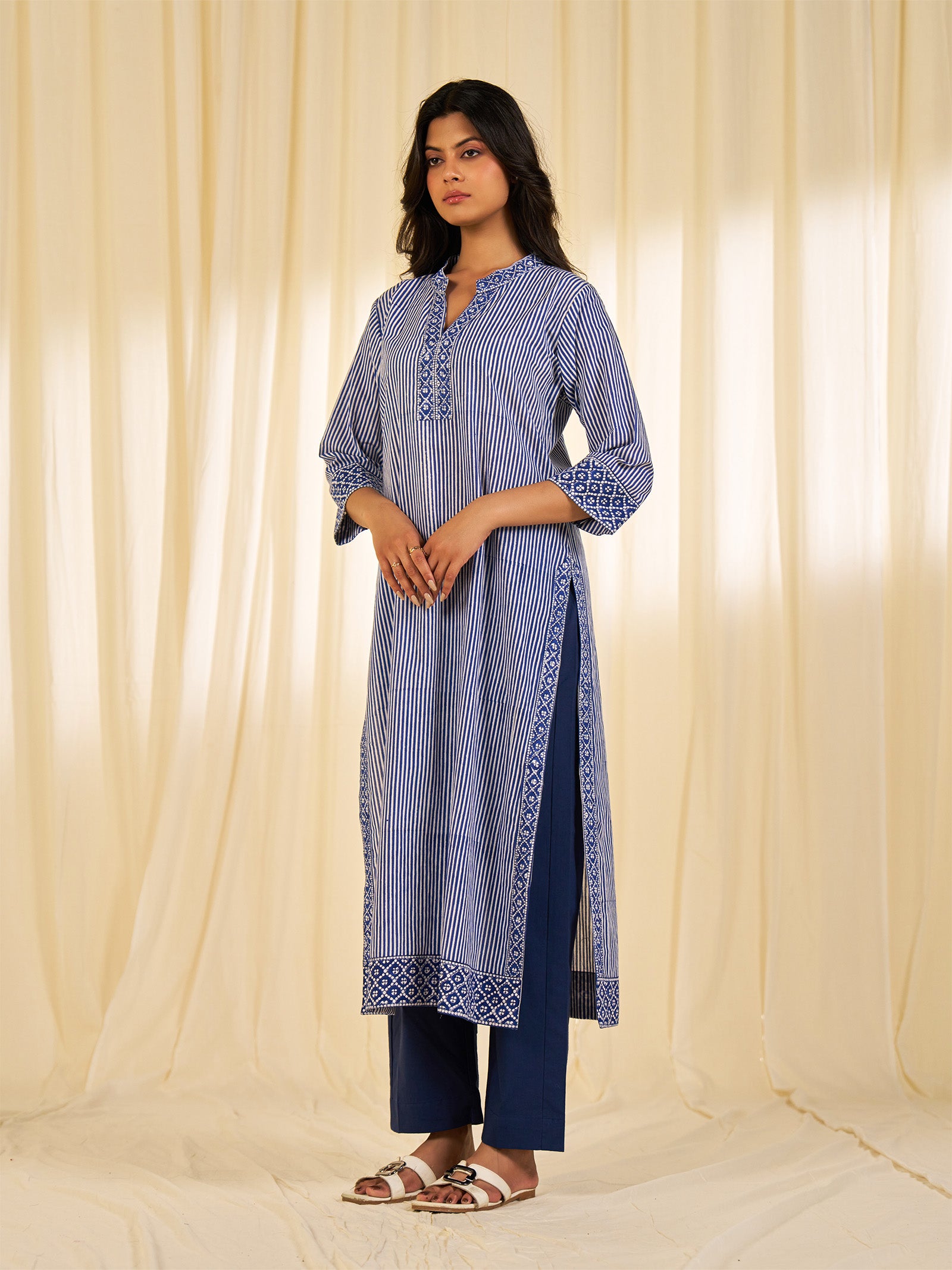 Jal - Jheel Cotton Kurta