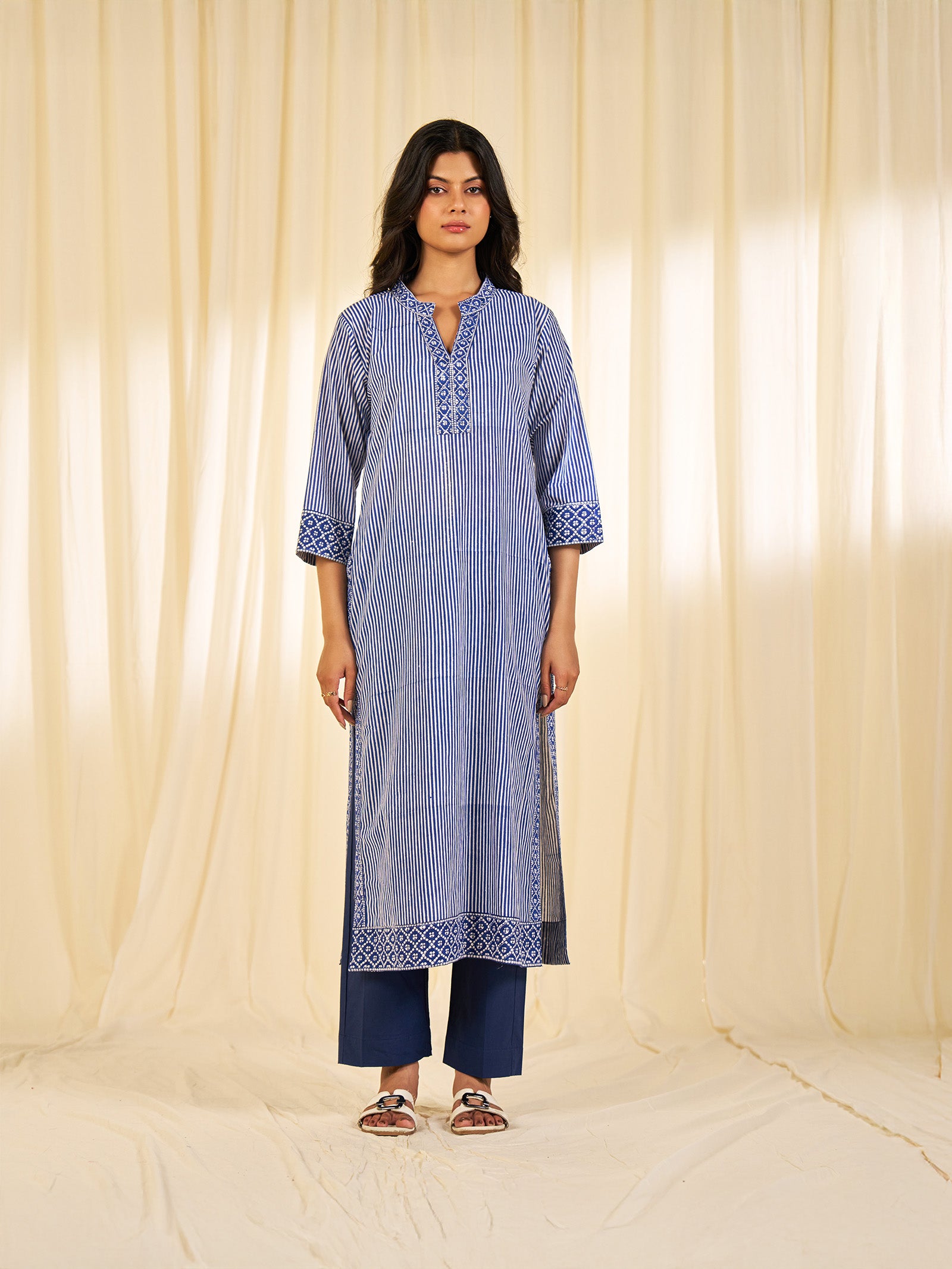 Jal - Jheel Cotton Kurta