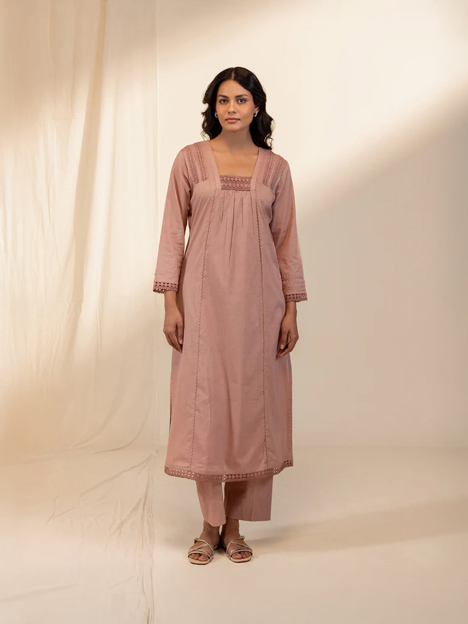 Bold And Beautiful Voile Kurta - (Plain)