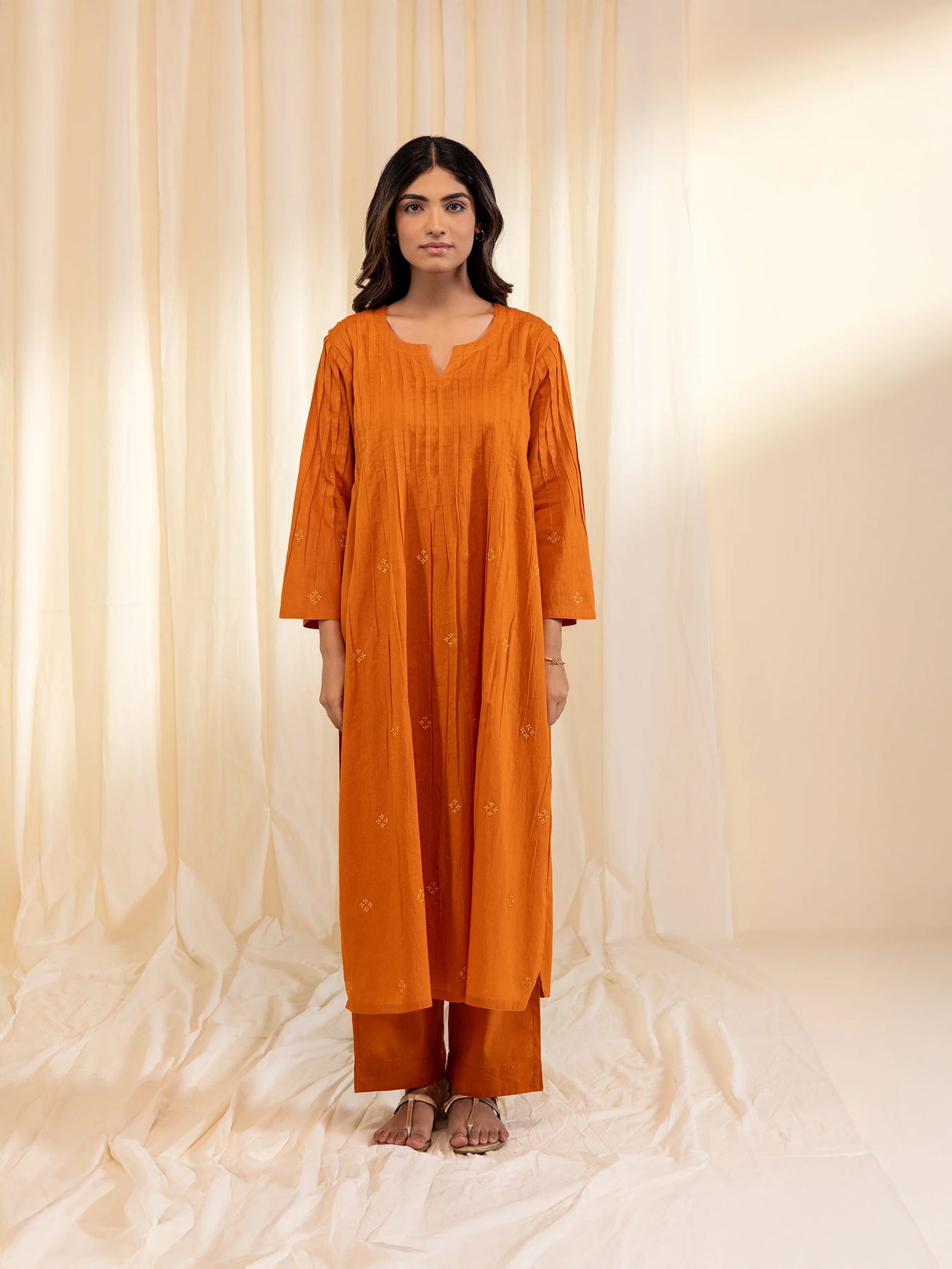 Fire Voile Kurta