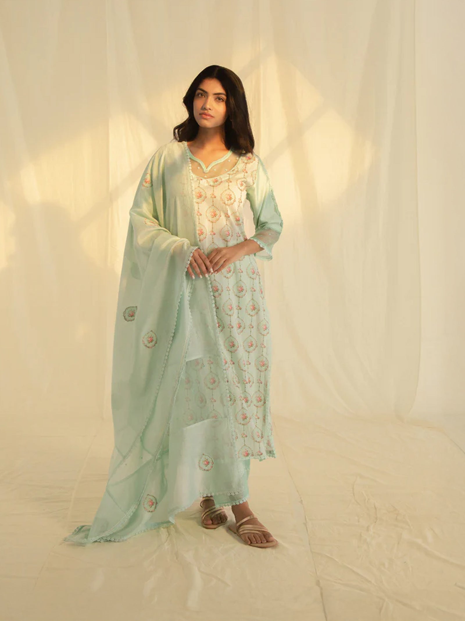 High Tea Cotton Kurta