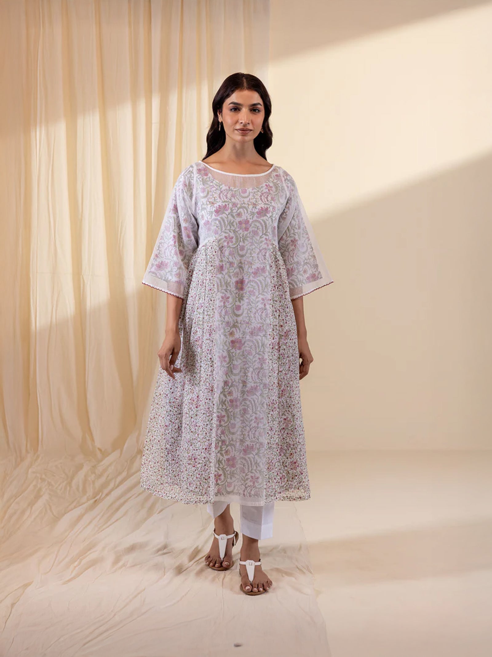 Inked Curls Cotton Tunic