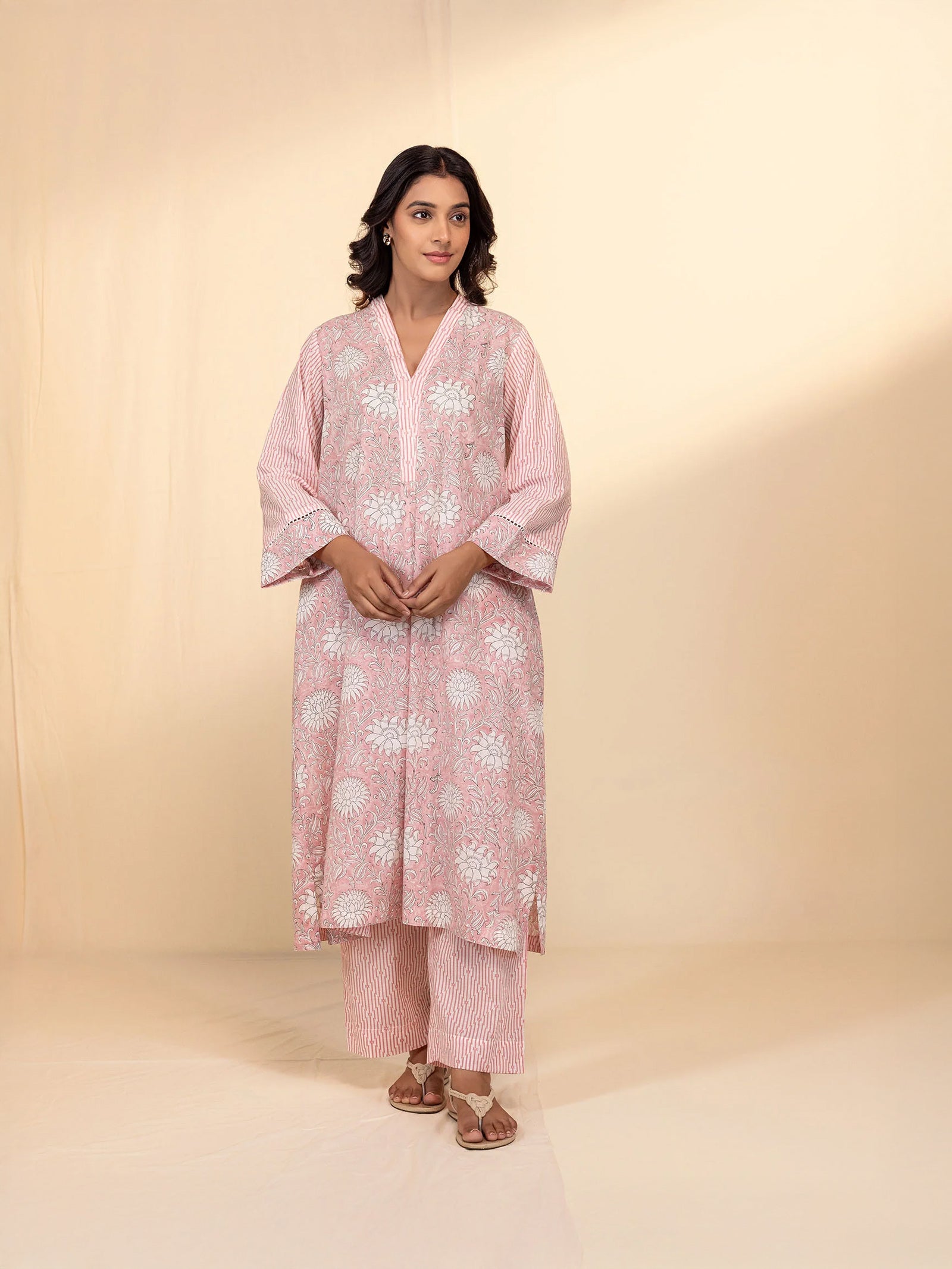 Pink Moment Cotton Kurta