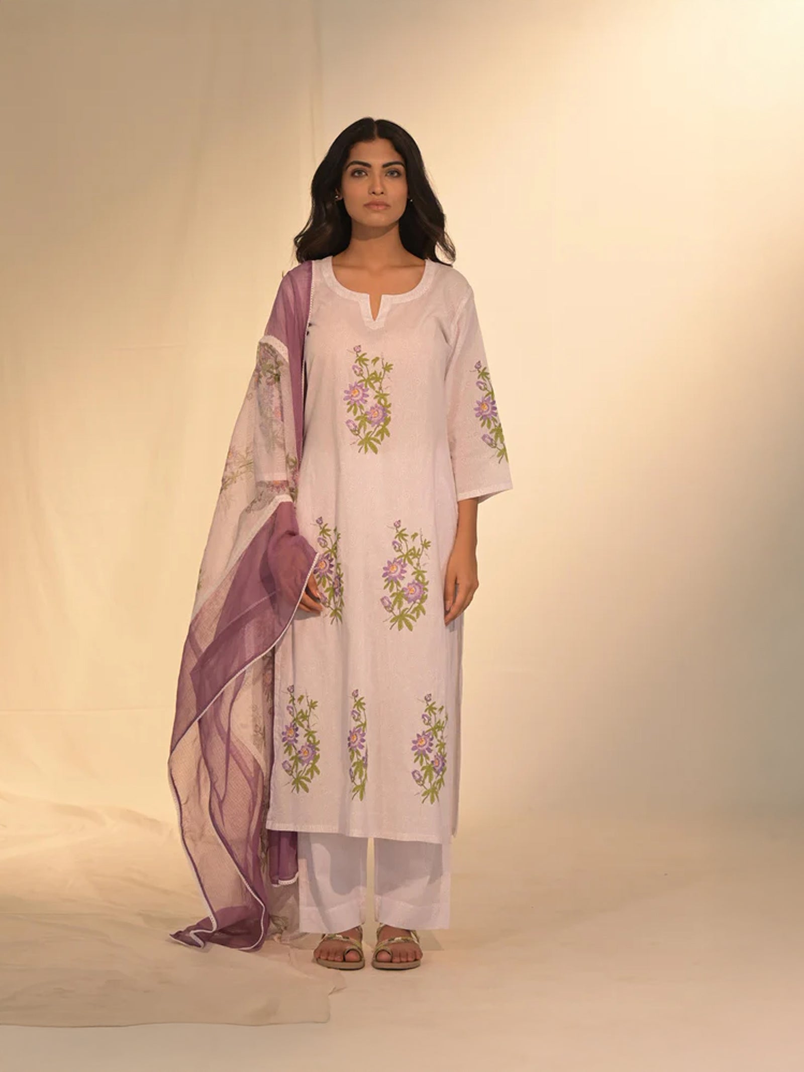 Purple Haze Cotton Kurta